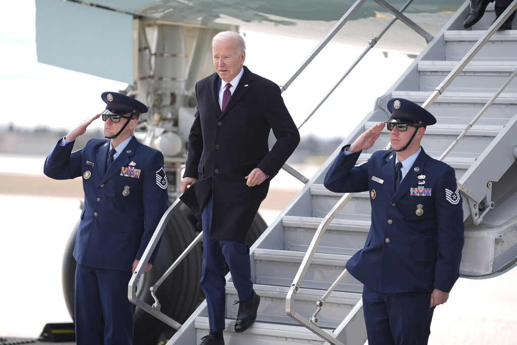 Biden hammers Trump in New Hampshire on tax cuts and entitlements