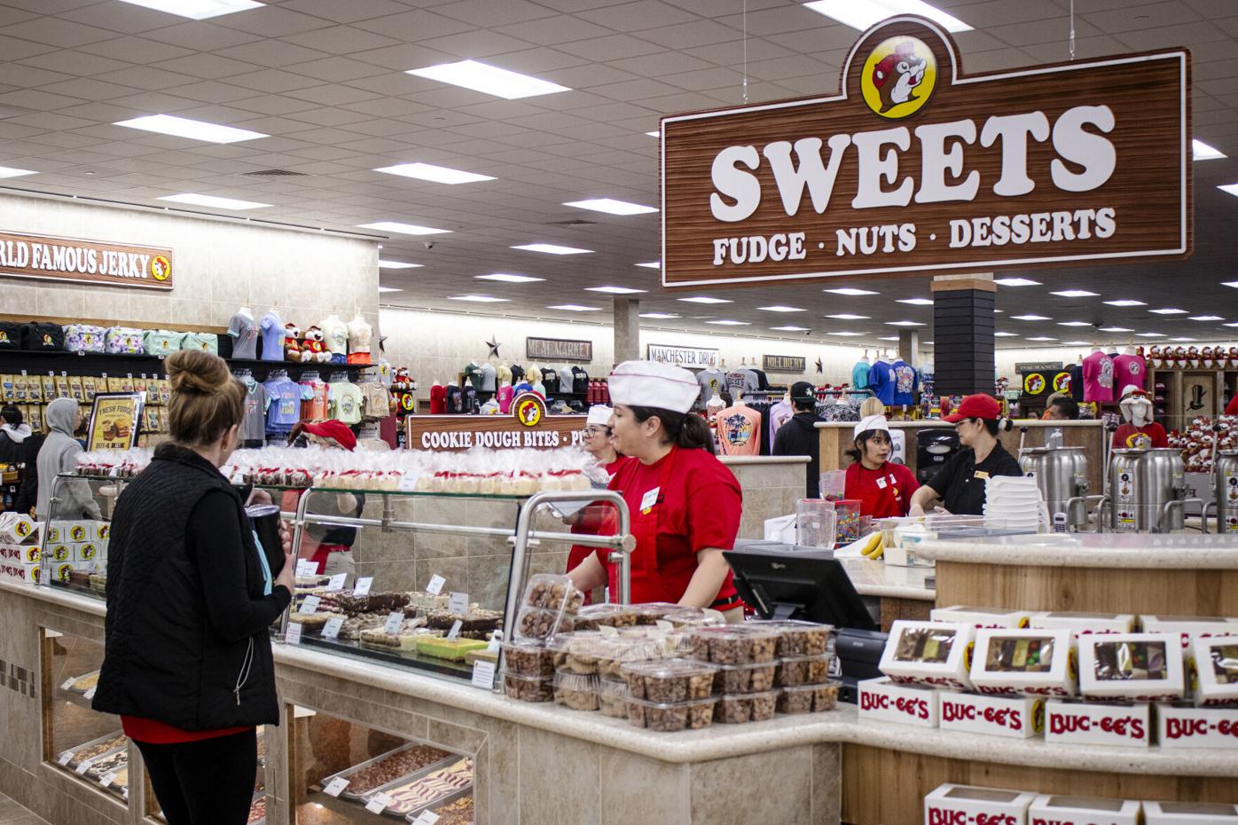 A fudge kiosk inside Colorado's first Buc-ee's