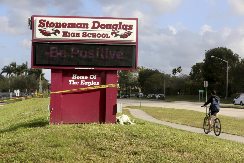 Harris announces new gun safety measures while touring site of Parkland shooting