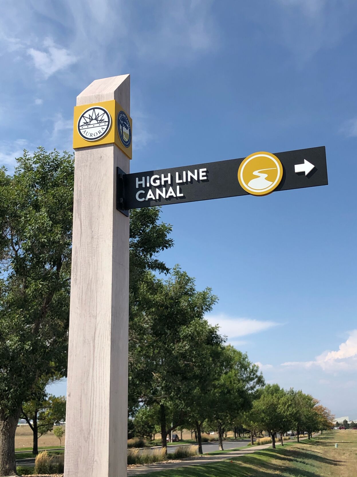 High Line Canal Wayfinding Sign