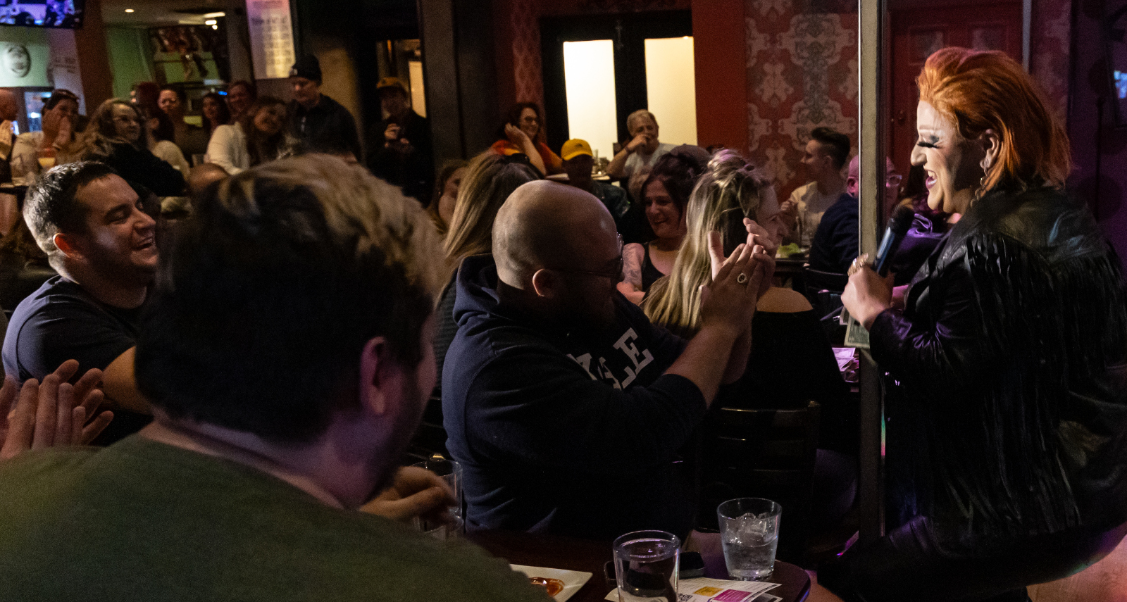 America Jackson performs at a March 18 benefit to reopen the Colorado Springs gay bar Icons. The concert was held at Hamburger Mary's in Denver. (Courtesy RDG Photography)
