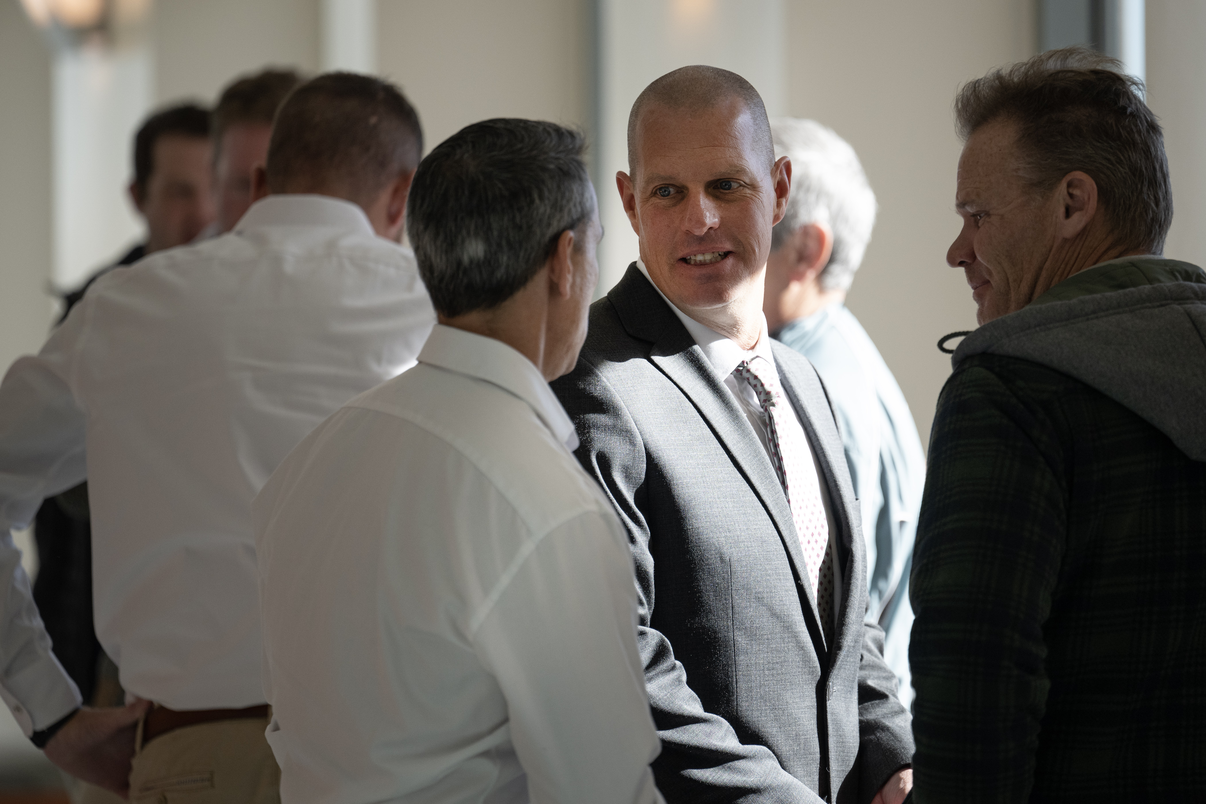 FILE PHOTO: Aurora fire paramedic Lt. Peter Cichuniec, center, at the Adams County courthouse in Brighton, Colo. on Wednesday, Nov. 29, 2023 (Timothy Hurst/Denver Gazette). (TimHursttim.hurst@gazette.comhttps://secure.gravatar.com/avatar/aca82bd62b4ee425c598527cd6faa1b1?d=mm&r=g)
