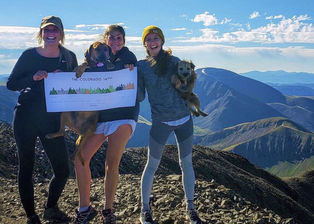 Roby's best-known piece, capturing Colorado's fourteeners. Photo Courtesy: Jen Roby.