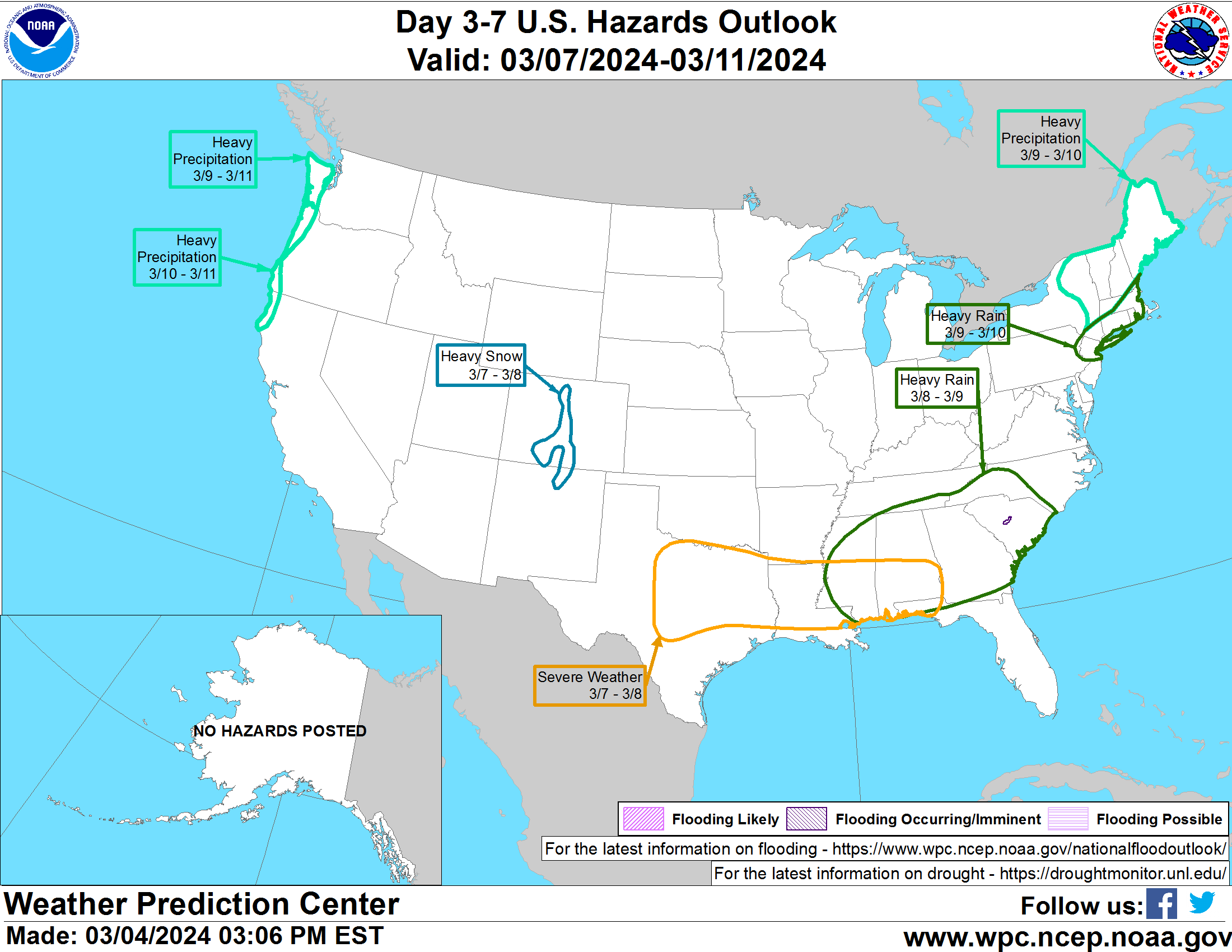 Map: National Weather Service.