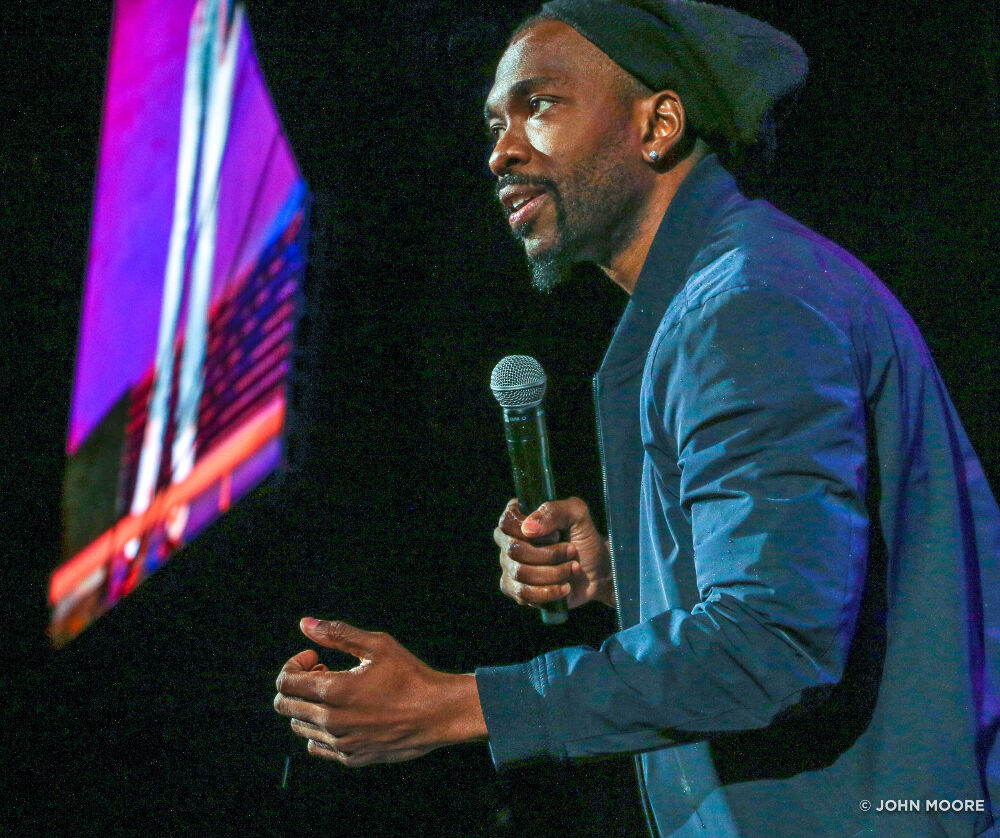 Jay Pharoah performs at Red Rocks as part of SeriesFest on May 10, 2023. (John Moore/Denver Gazette)