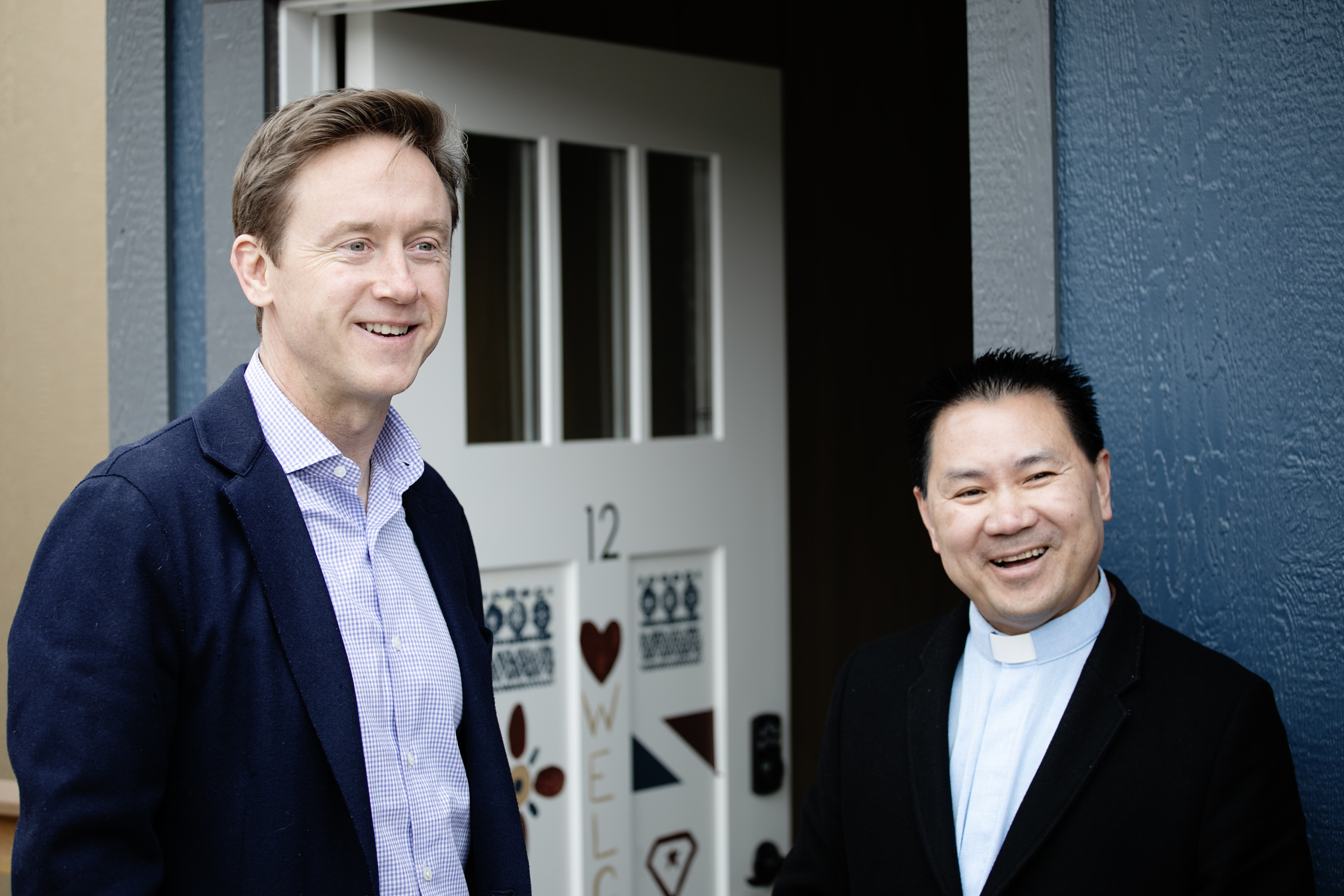 Denver Mayor Mike Johnston and Father Joseph Dang, the Denver Police Chaplain, examine Dang's contributions in the form of bedding, hygiene items and more in the La Paz micro-community before residents move into the shelter in the coming days in Denver on Monday, March 11, 2024. (TomHellauerMultimedia Producertom.hellauer@denvergazette.comhttps://denvergazette.com/content/tncms/avatars/f/9e/622/f9e6228a-3b6b-11ed-bf10-fbb71fa8e421.f54b911252c540f1d61709edc4727a39.png)