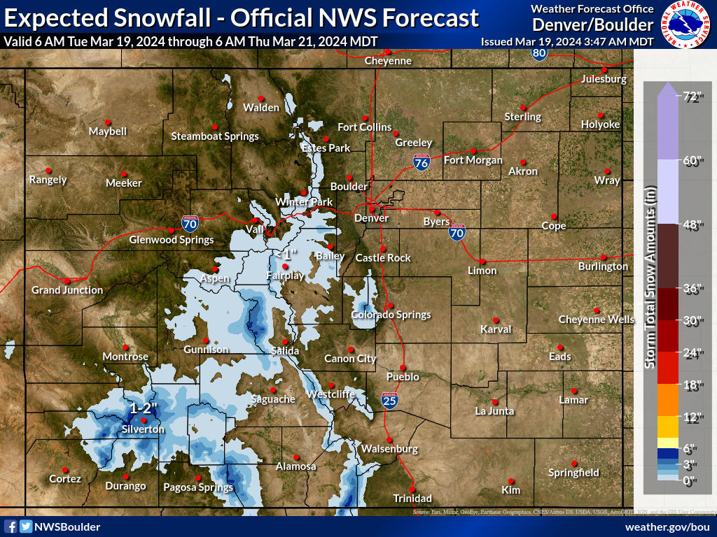 Map: National Weather Service.