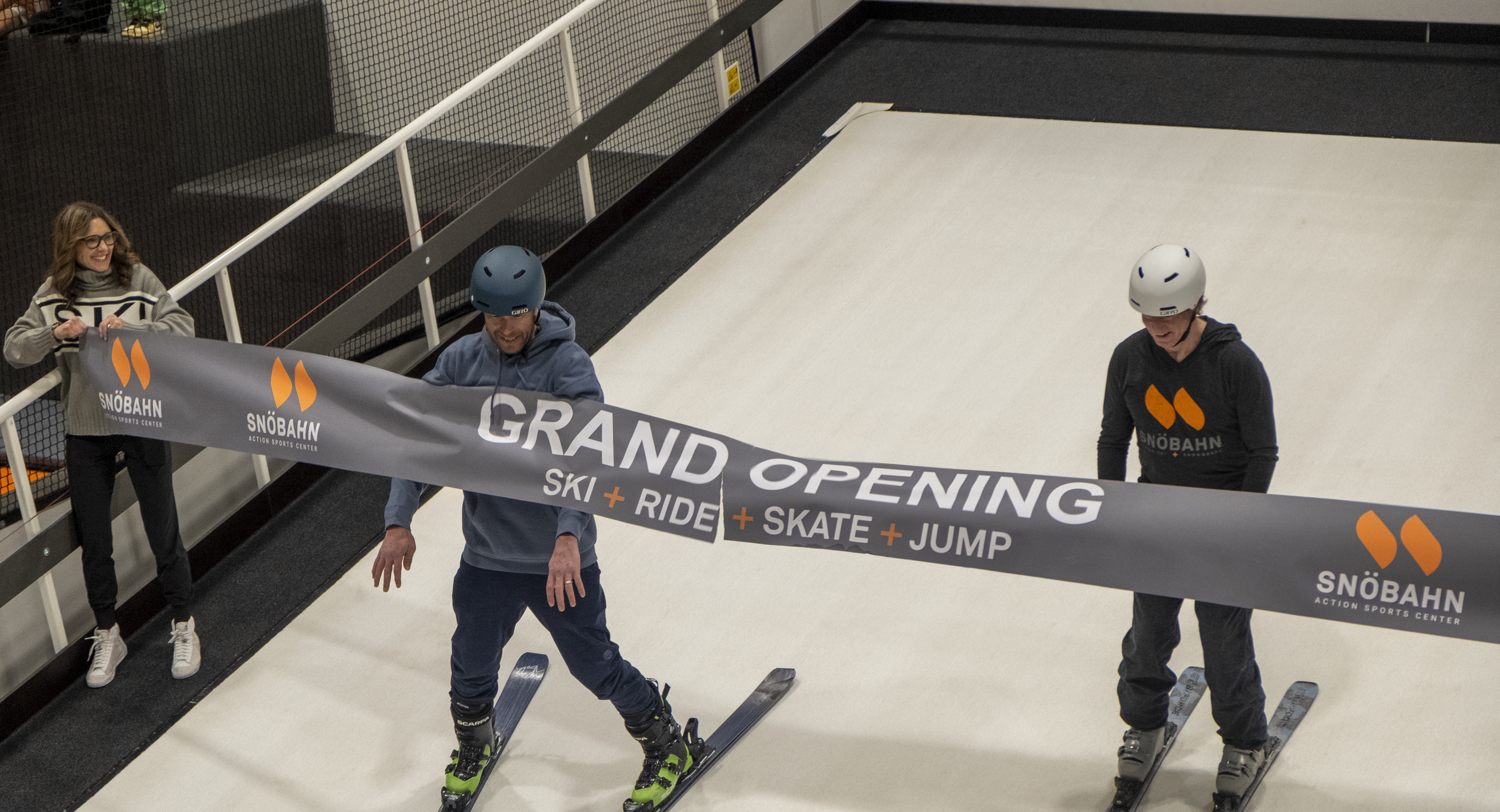 Pro skiers Bode Miller, right, and Chris Anthony 'ski-cut' the grand opening ribbon at Snöbahn Thornton Friday, March 8, 2024, in Thornton, Colorado. (JonathanIngrahamDigital Strategistjonathan.ingraham@denvergazette.comhttps://denvergazette.com/content/tncms/avatars/c/dd/7f0/cdd7f086-b693-11ec-b373-bba598953eb6.fc0f5608a6f1144f64f080f771bd904d.png)