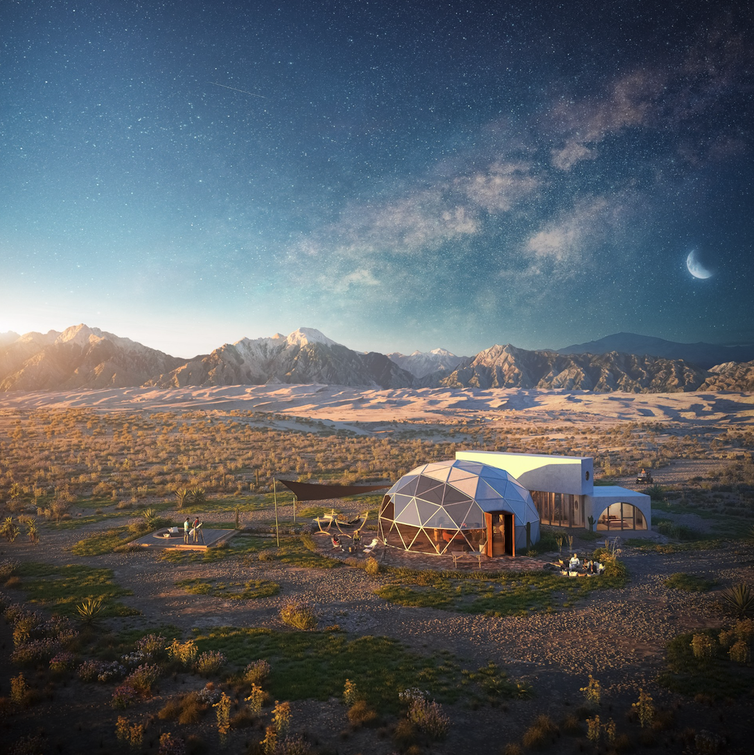 The 'Kosmos Galaxy' villa, with two bedrooms. Photos Courtesy of Kosmos Resort, created by Evolution Virtual