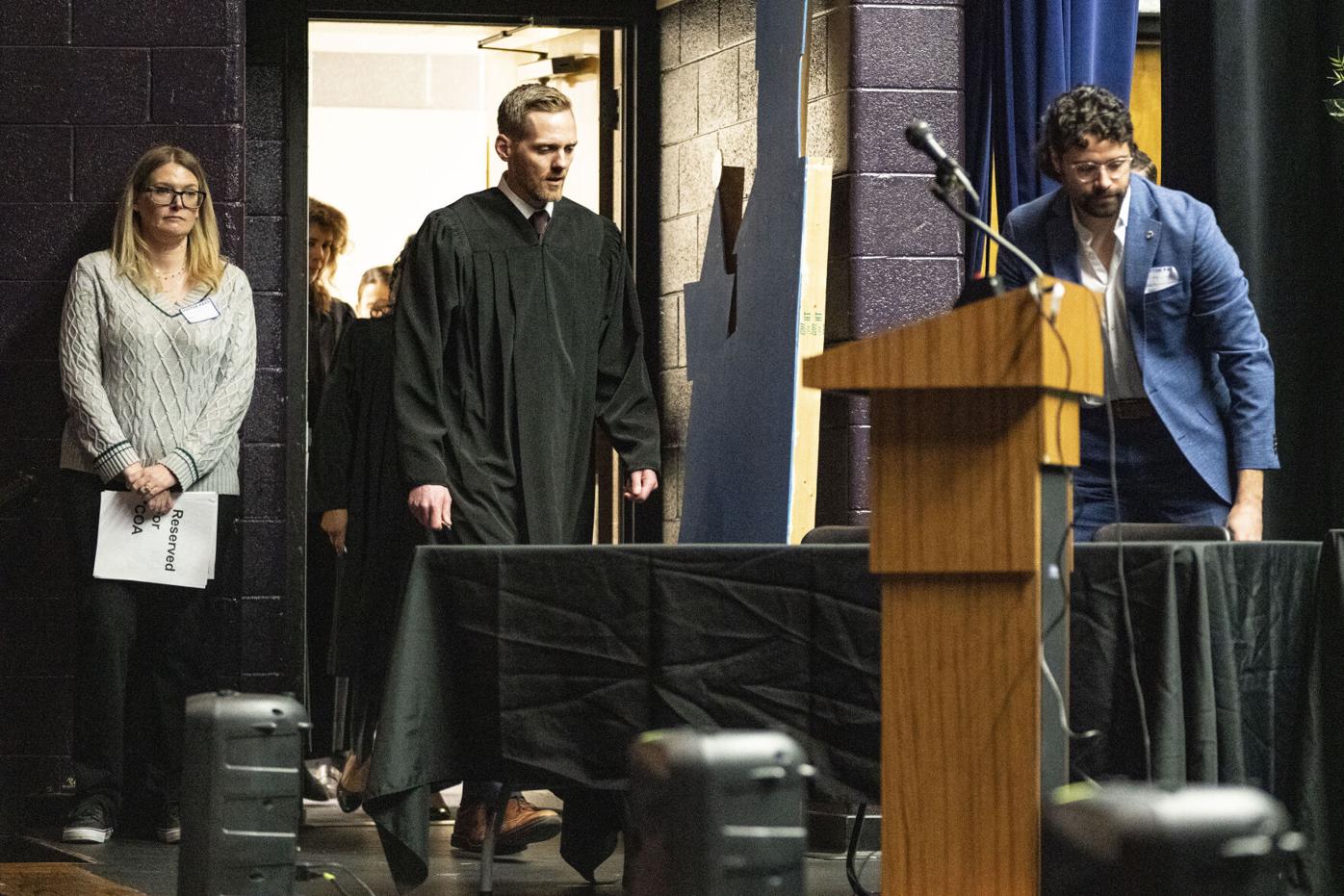Judge Grant Sullivan at Fort Lupton High School