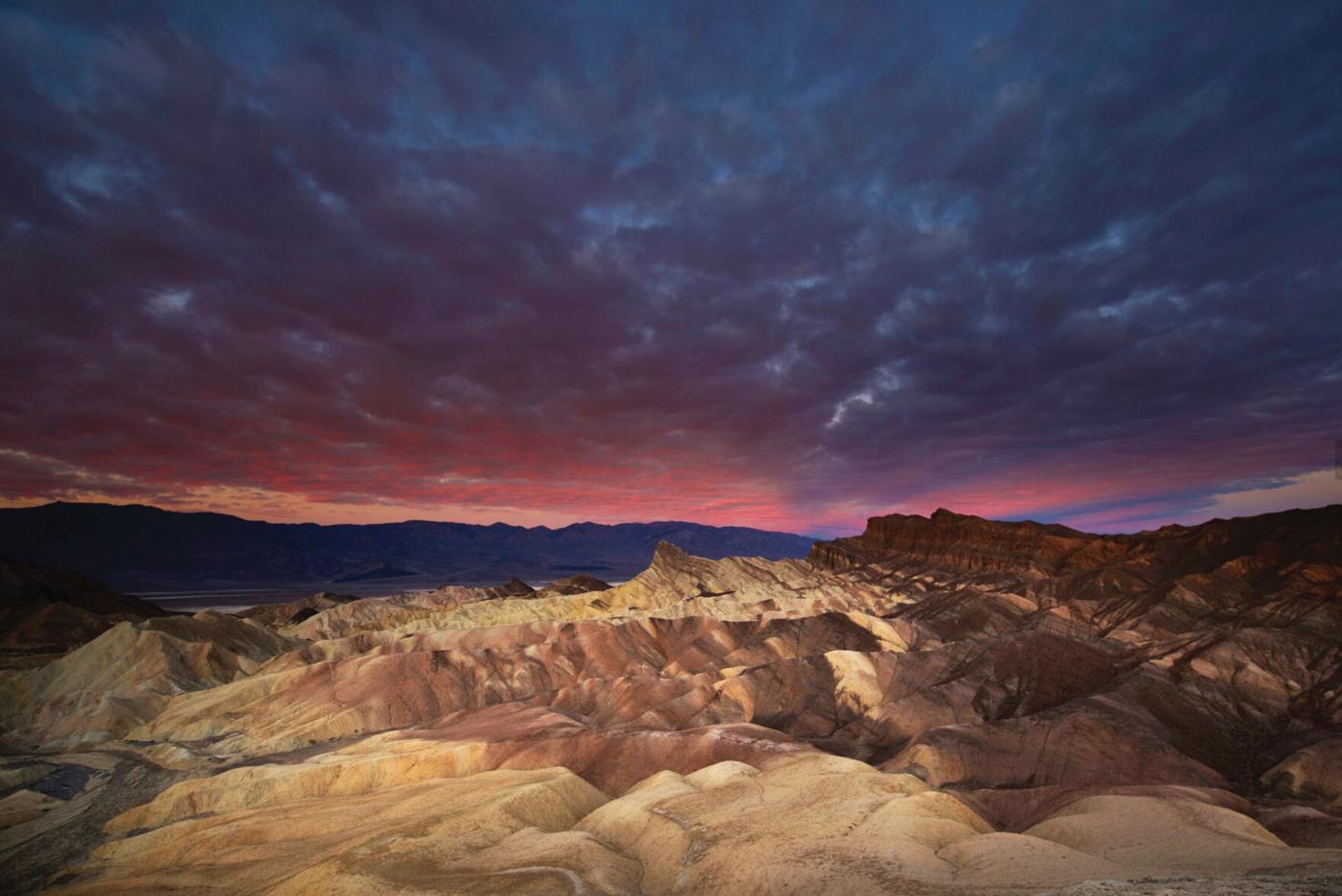 Oasis Death Valley Sunrise Clouds