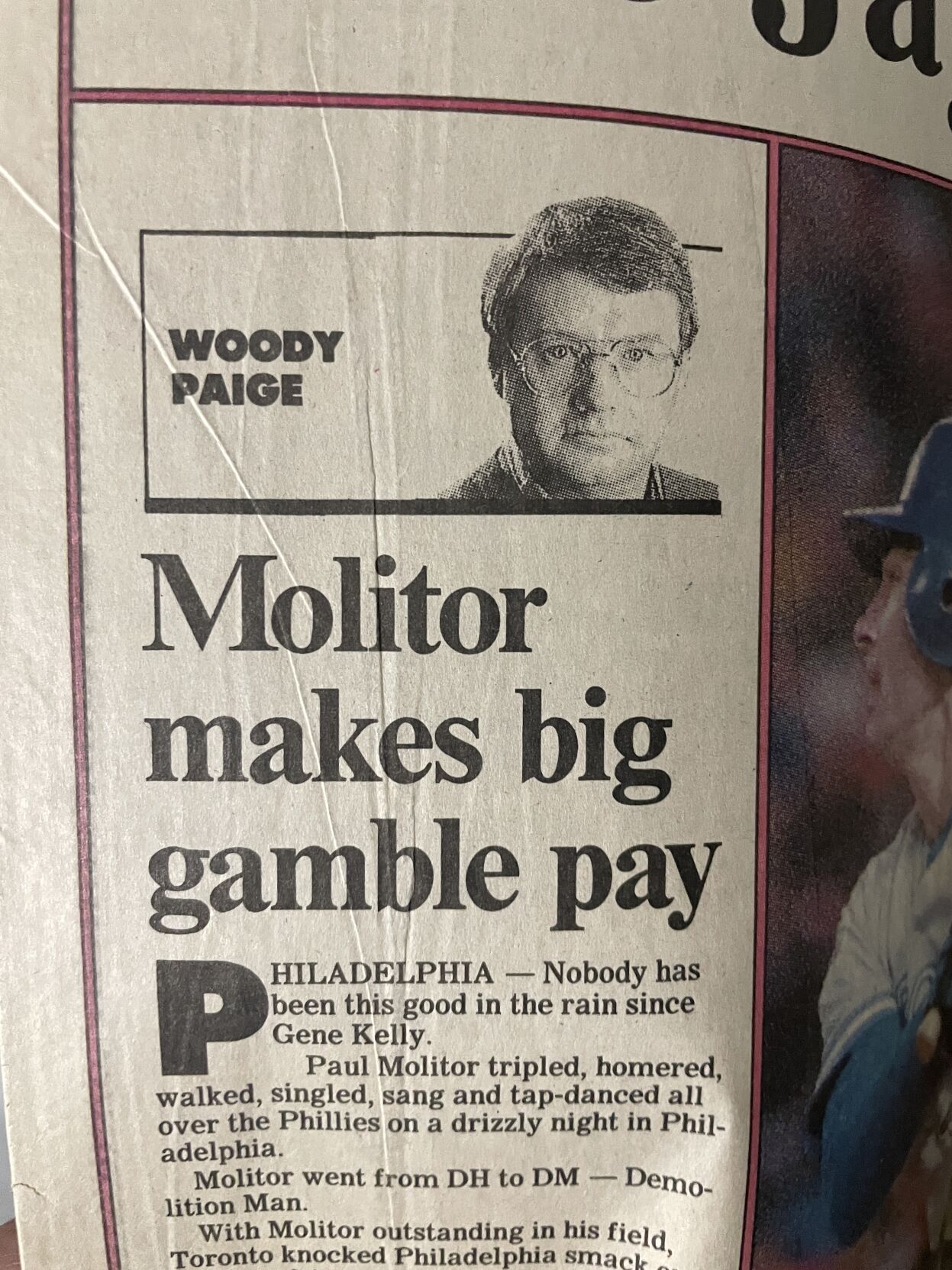 Woody Paige Post Column sig