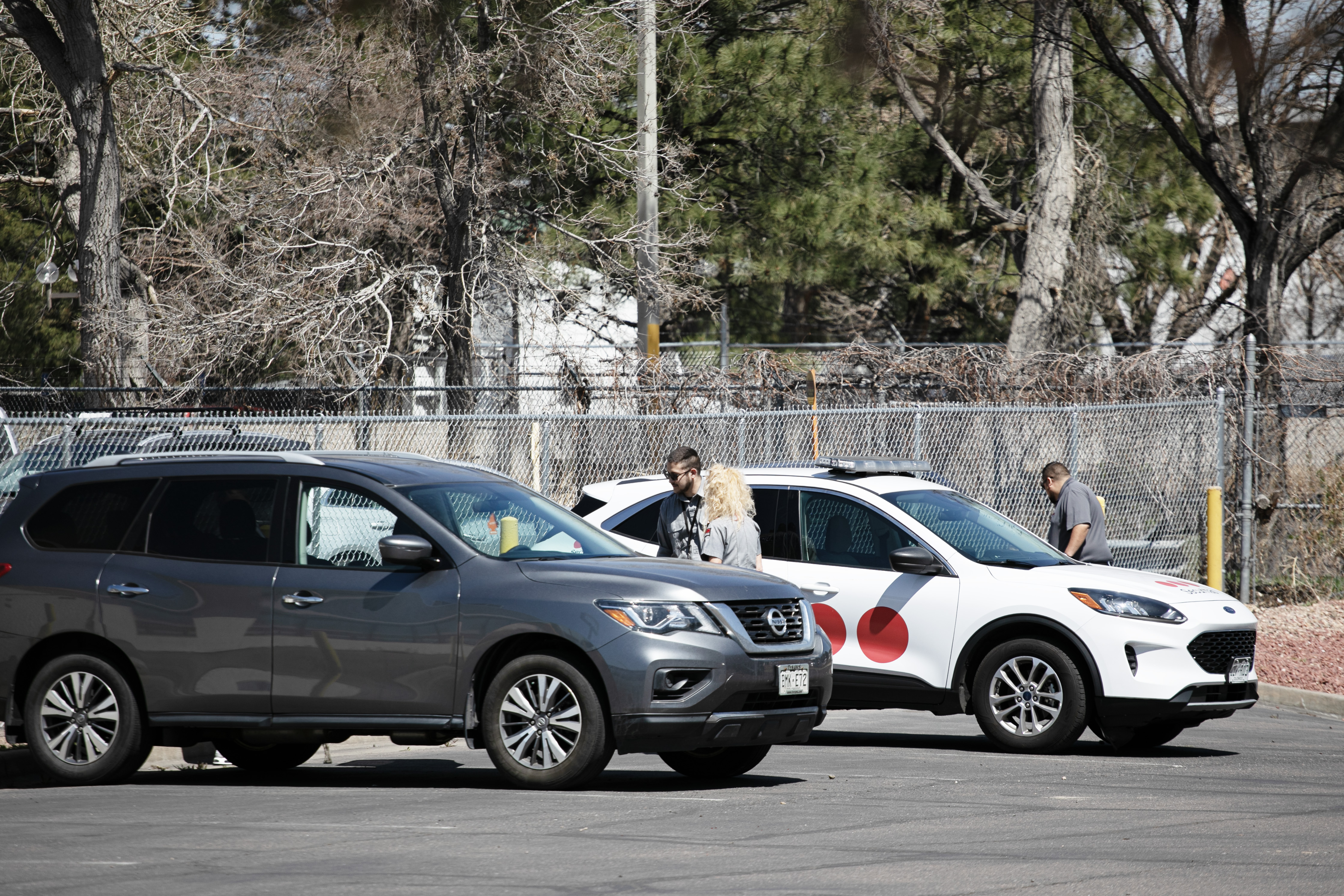 Security guards convene outside the former DoubleTree hotel which was purchased and converted to a homeless shelter by Denver officials in late 2023, as seen on Thursday, April 11, 2024. (TomHellauerMultimedia Producertom.hellauer@denvergazette.comhttps://denvergazette.com/content/tncms/avatars/f/9e/622/f9e6228a-3b6b-11ed-bf10-fbb71fa8e421.f54b911252c540f1d61709edc4727a39.png)
