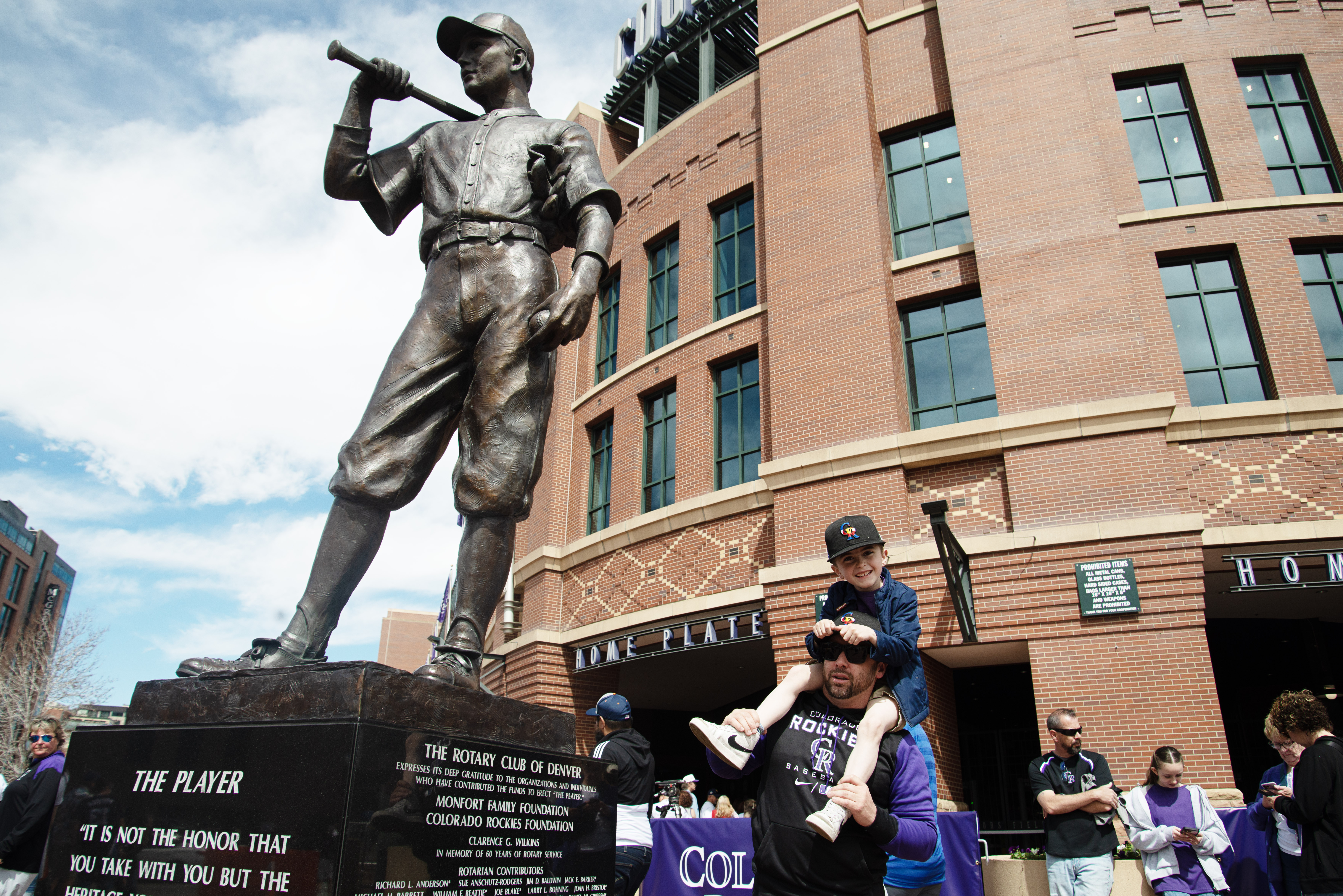 Joe Liefer carries his son Charlie while waiting for the gates to Coors Field to open to fans before the Rockies home opener on Friday, April 5, 2024 in Denver. (TomHellauerMultimedia Producertom.hellauer@denvergazette.comhttps://denvergazette.com/content/tncms/avatars/f/9e/622/f9e6228a-3b6b-11ed-bf10-fbb71fa8e421.f54b911252c540f1d61709edc4727a39.png)
