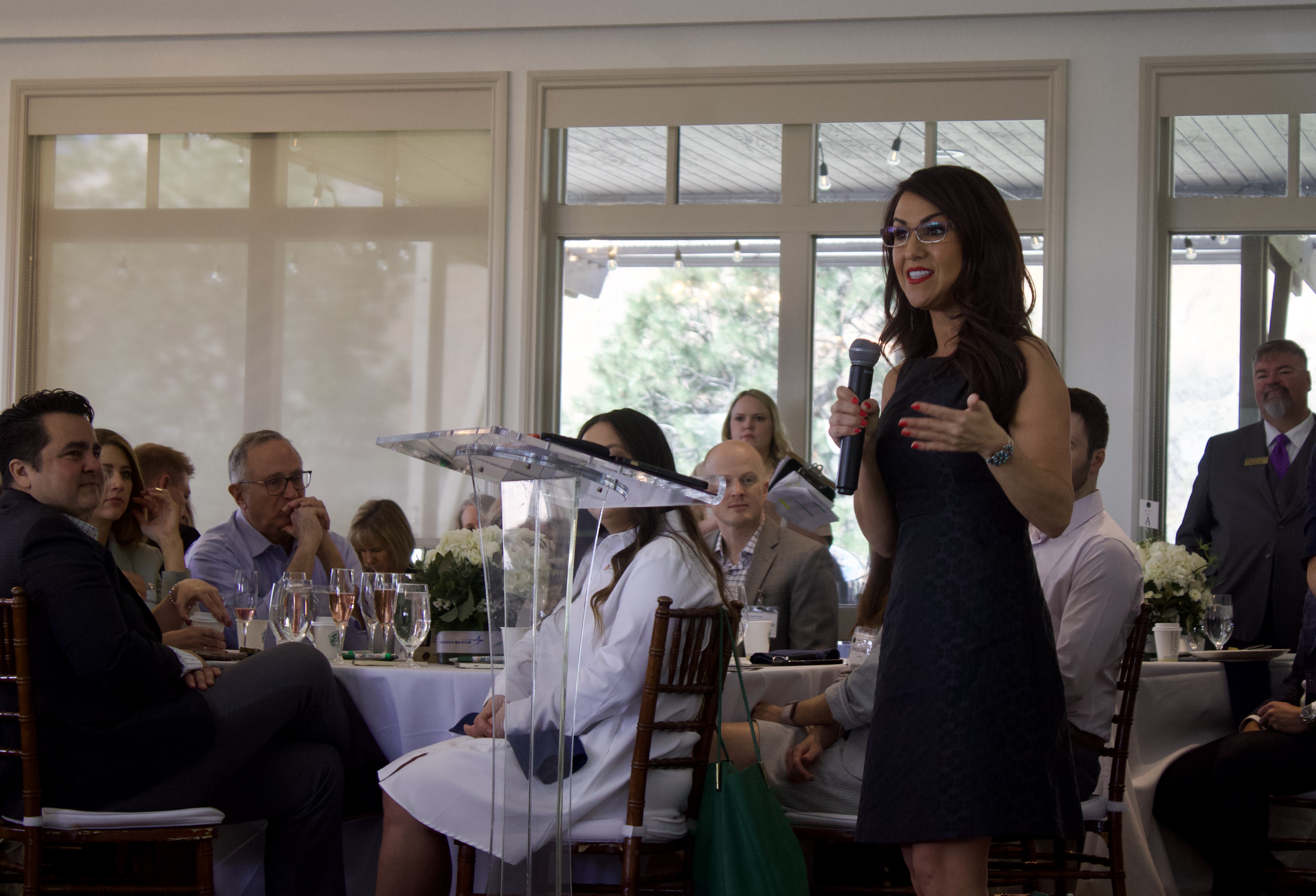 U.S. Rep. Lauren Boebert speaks to local politicians and business leaders at Arrowhead Golf Club on Tuesday, April 23 in Douglas County, Colo. She spoke amid the announcement of the newly formed Douglas County Economic Development Corp. (NoahFestensteinCity Government Reporternoah.festenstein@denvergazette.comhttps://denvergazette.com/content/tncms/avatars/9/f0/326/9f032698-379f-11ee-8053-8bacbed4931f.60984dba383441d9647e0e740a08a8e6.png)