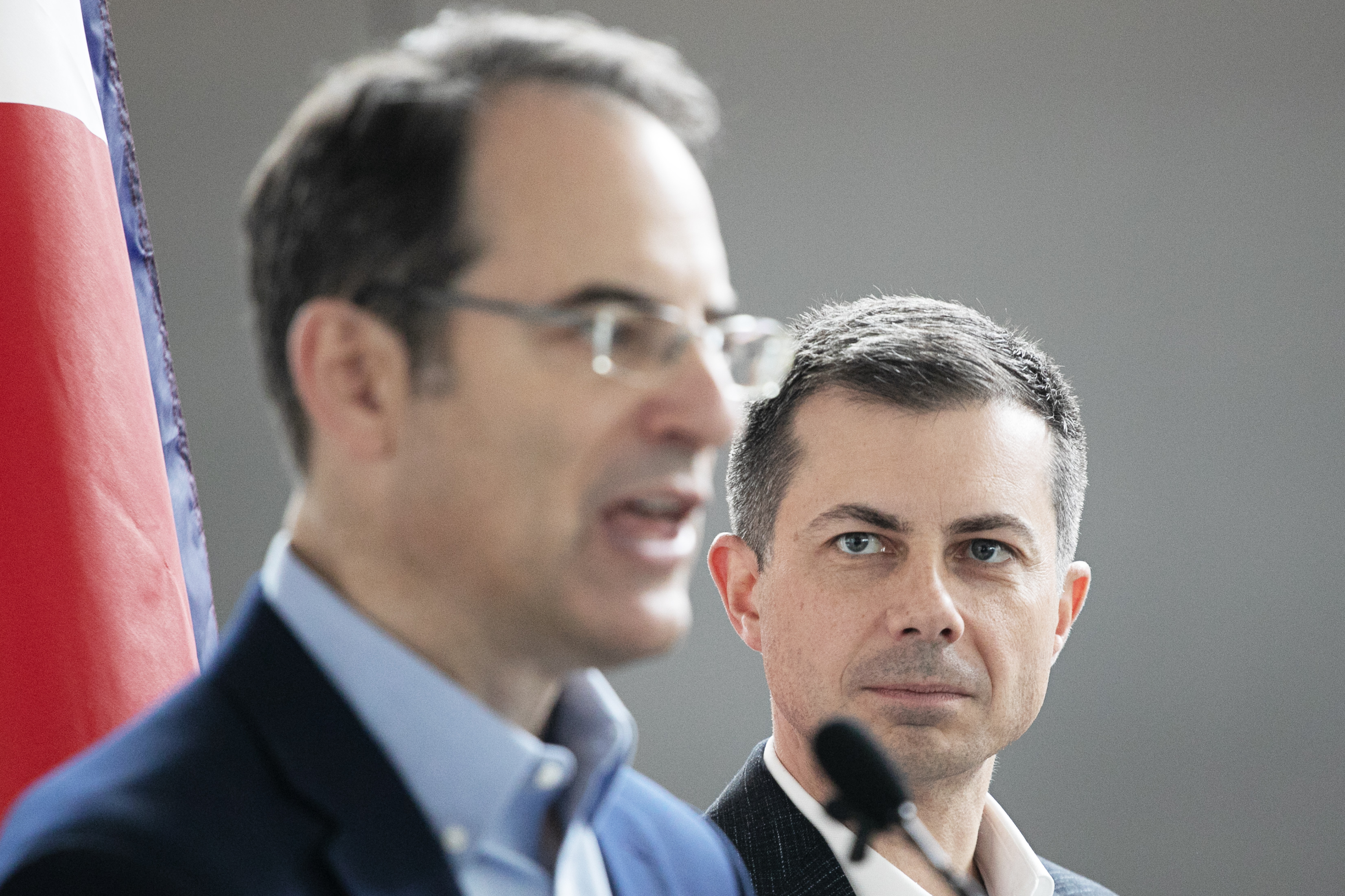 Colorado Attorney General Phil Weiser, left, and U.S. Transportation Secretary Pete Buttigieg announce the Airline Passenger Protection Partnership at a press conference at Denver International Airport on April 16. (TomHellauerMultimedia Producertom.hellauer@denvergazette.comhttps://denvergazette.com/content/tncms/avatars/f/9e/622/f9e6228a-3b6b-11ed-bf10-fbb71fa8e421.f54b911252c540f1d61709edc4727a39.png)