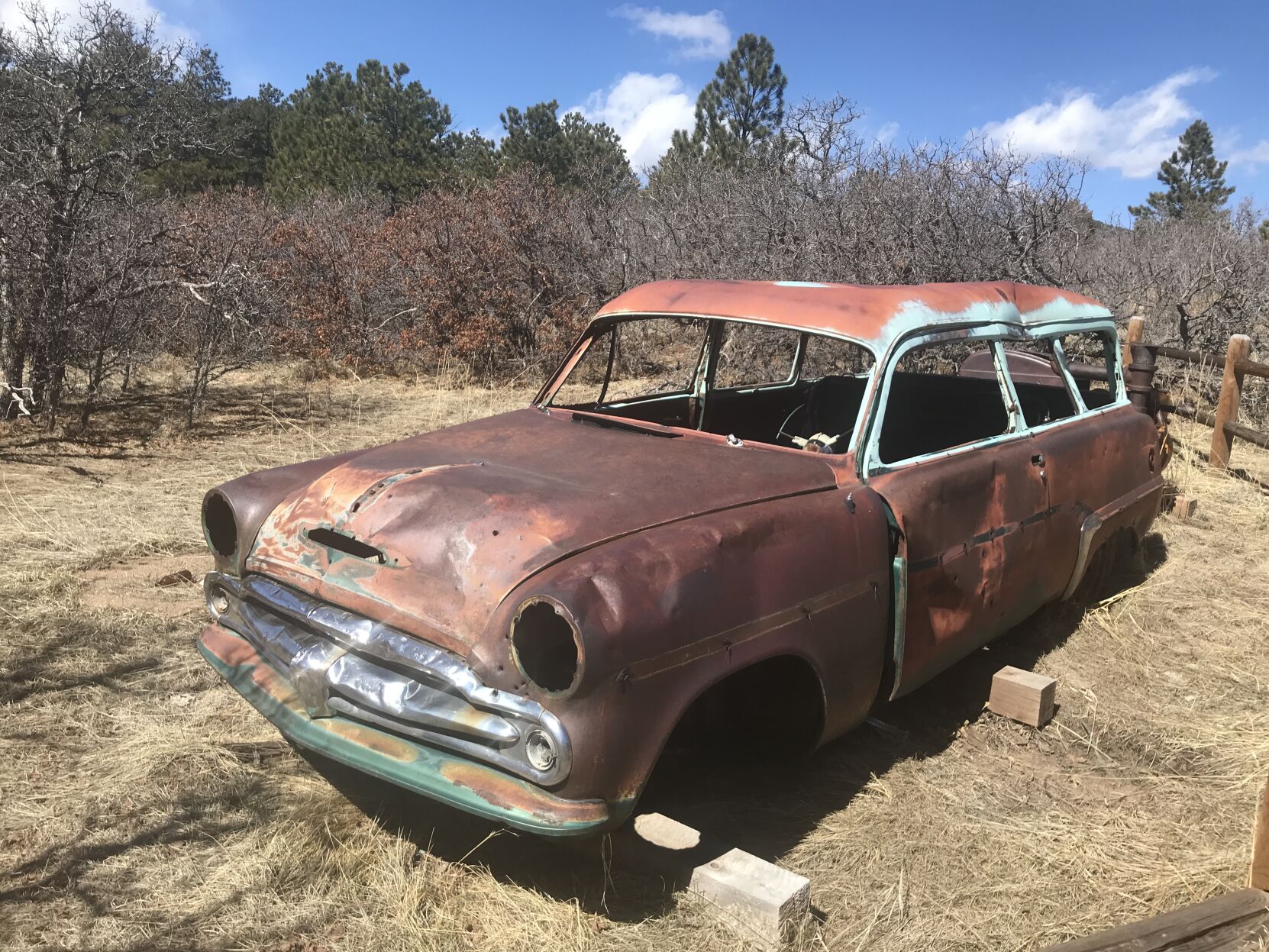 Rusted remains of the former ranch at Santa Fe Open Space in Palmer Lake. (Tribune file photos)