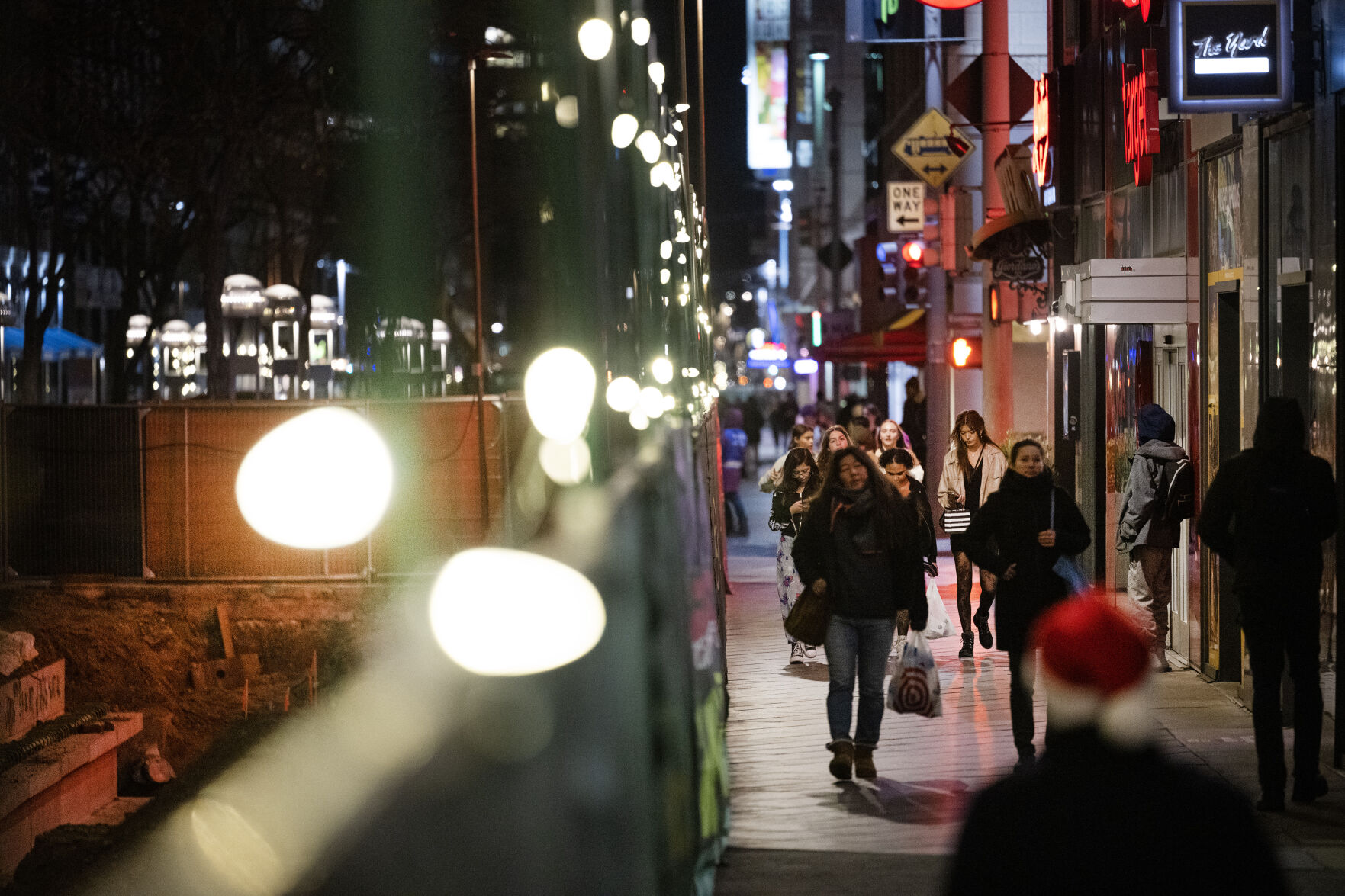 FILE PHOTO: Lights are hung along the construction fencing down the center of Denver's 16th Street Mall on Friday, Dec. 8, 2023. Colorado business leaders are feeling optimistic about the economy again, according to a new CU Boulder report. (TimHursttim.hurst@gazette.comhttps://secure.gravatar.com/avatar/aca82bd62b4ee425c598527cd6faa1b1?d=mm&r=g)