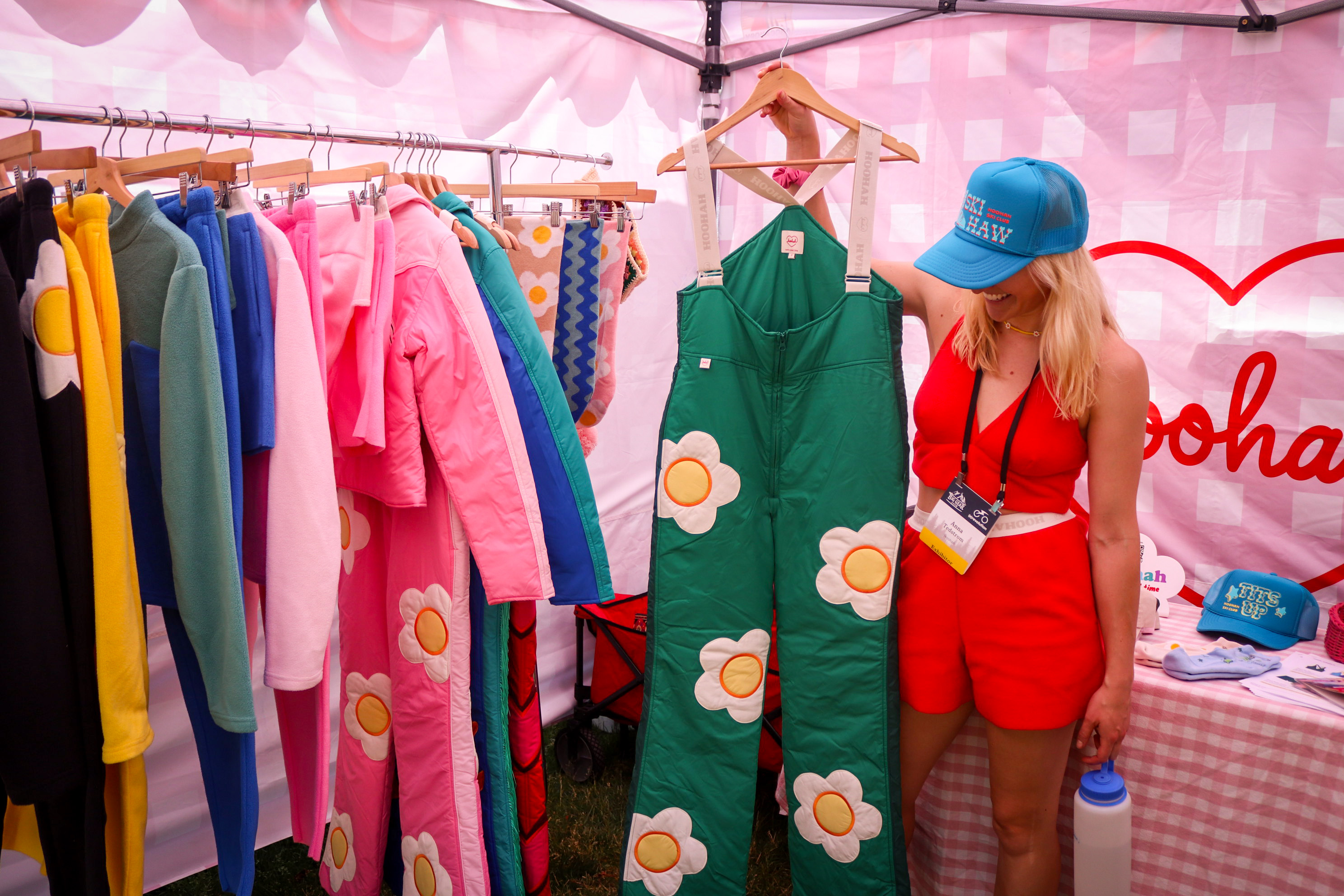 Littleton-based brand Hoohah displays women ski pants made with upcycled fabrics. (BernadetteBerdychowskibernadette.berdychowski@denvergazette.comhttps://secure.gravatar.com/avatar/322f61cdbf93a4b325f65a4ce4254fd7?d=mm&r=g)