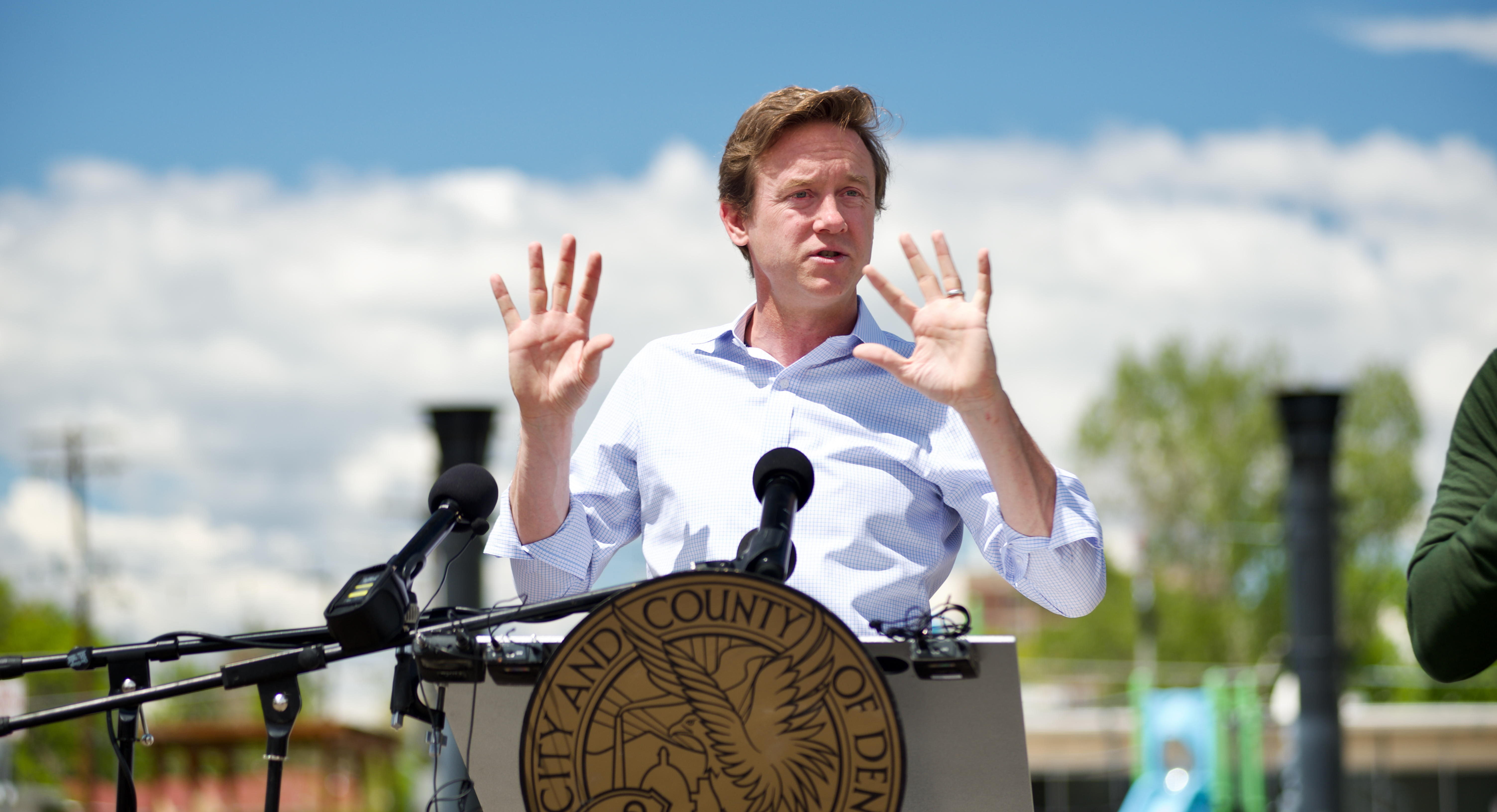 FILE PHOTO: The Denver City Council has sent a letter to Mayor Mike Johnston, outlining their budget priorities for 2025. In this file photo, Johnston explains the role of a new city office on Monday, April 13, 2024. (Alex Edwards/The Denver Gazette) (AlexanderEdwardsBusiness Reporteralex.edwards@gazette.comhttps://secure.gravatar.com/avatar/dbaa50cc8a9183e280c297e3afa72ace?d=mm&r=g)