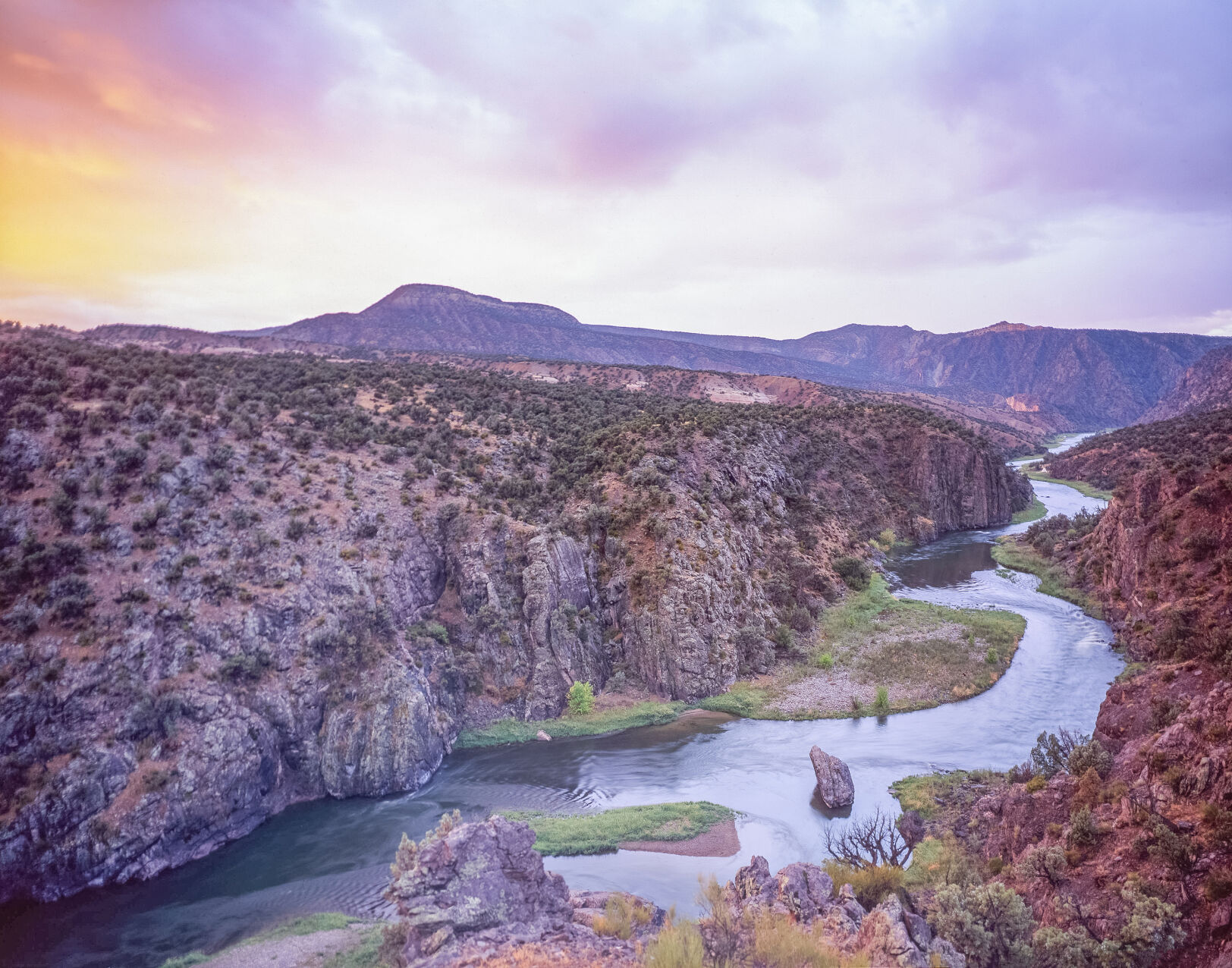 One of John Fielder’s favorite places: the Gunnison Gorge in western Colorado. The famed nature photographer took this picture of the river. (courtesy John Fielder)