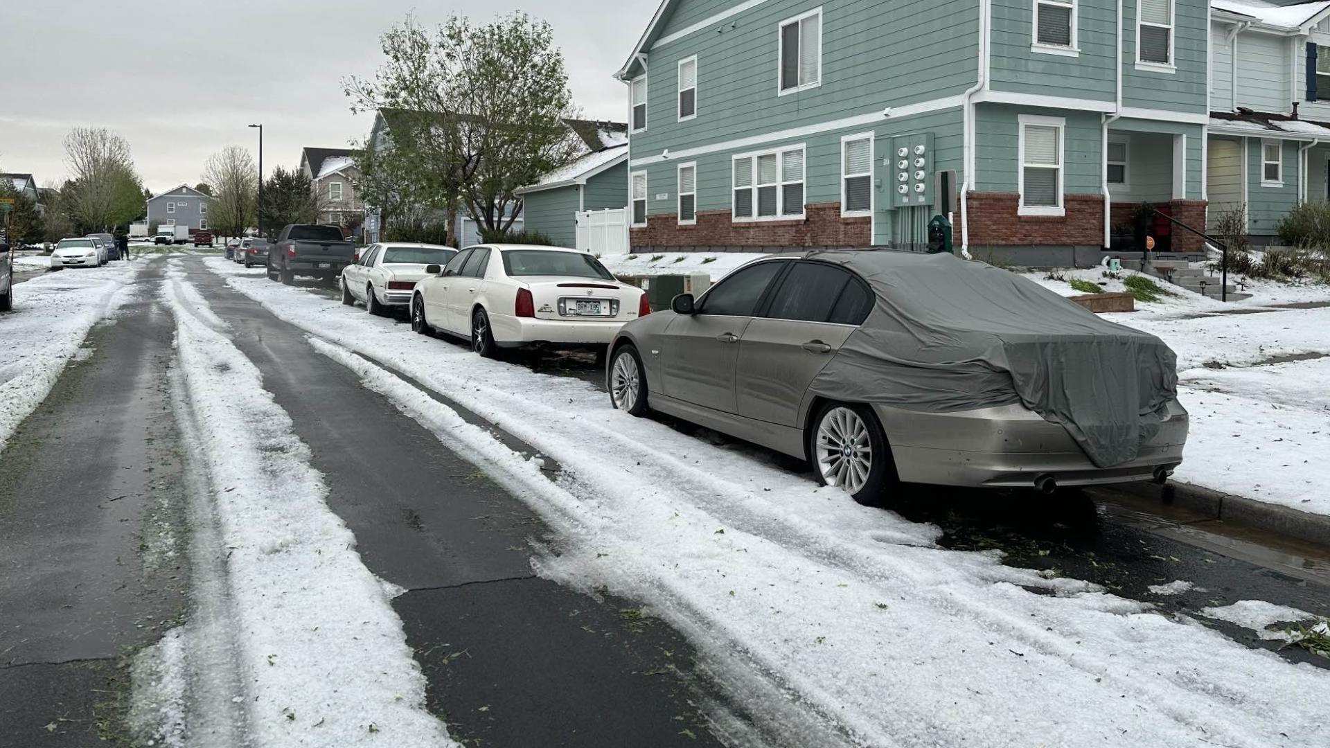 Damaging golf ball-sized springtime hail in Colorado hits multiple metro Denver cities
