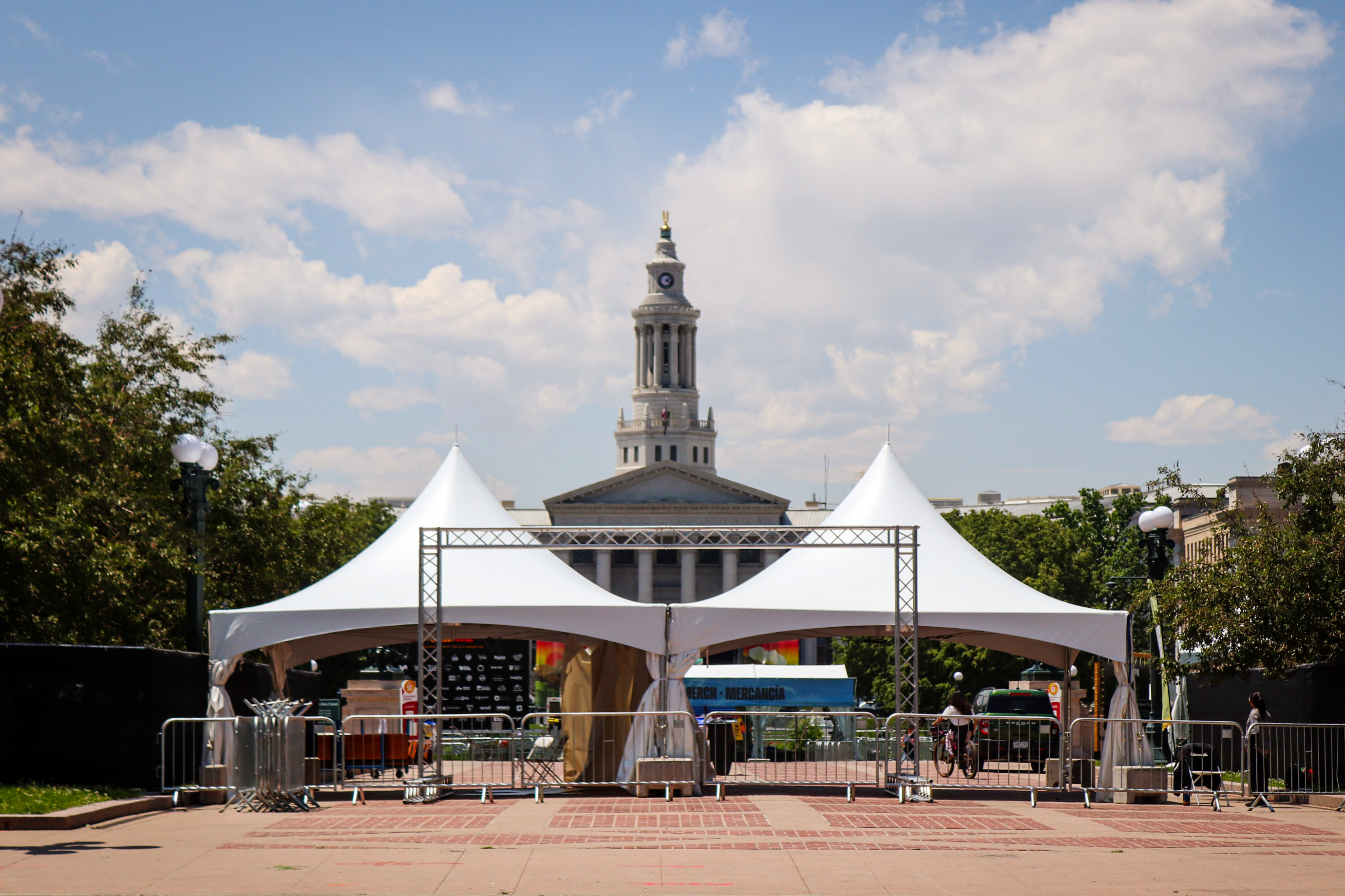 Set up for Denver's first Outside Festival on May 31, 2024 at Civic Center Park. (BernadetteBerdychowskibernadette.berdychowski@denvergazette.comhttps://secure.gravatar.com/avatar/322f61cdbf93a4b325f65a4ce4254fd7?d=mm&r=g)