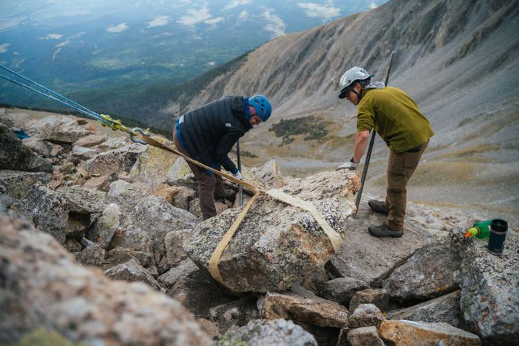 Another ‘milestone’ for new trail being built on Colorado 14er