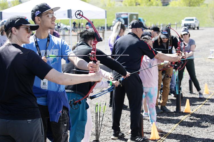 Students from Aurora Public Schools visit the newly-opened National Sports Center for the Disabled complex