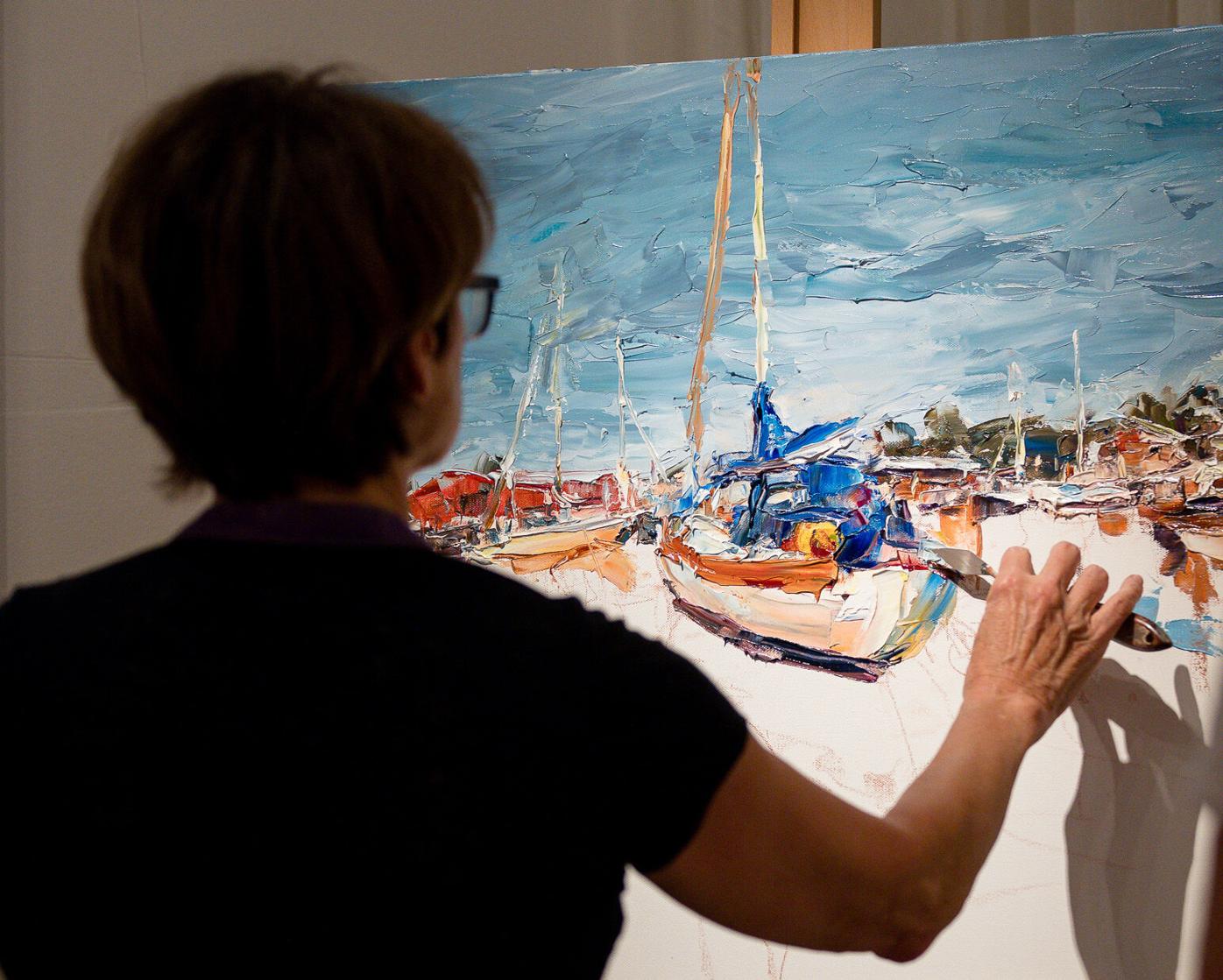 Lyudmila Agrich at work