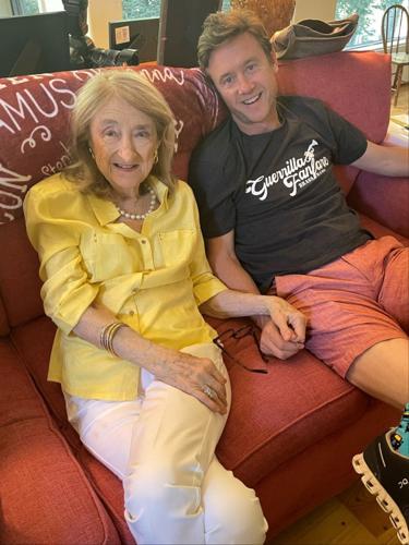 Mike Johnston and mother