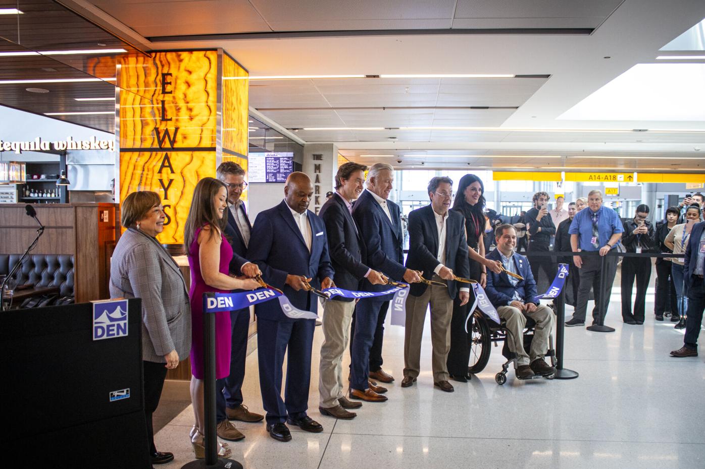 DIA Concourse A concession ribbon cutting