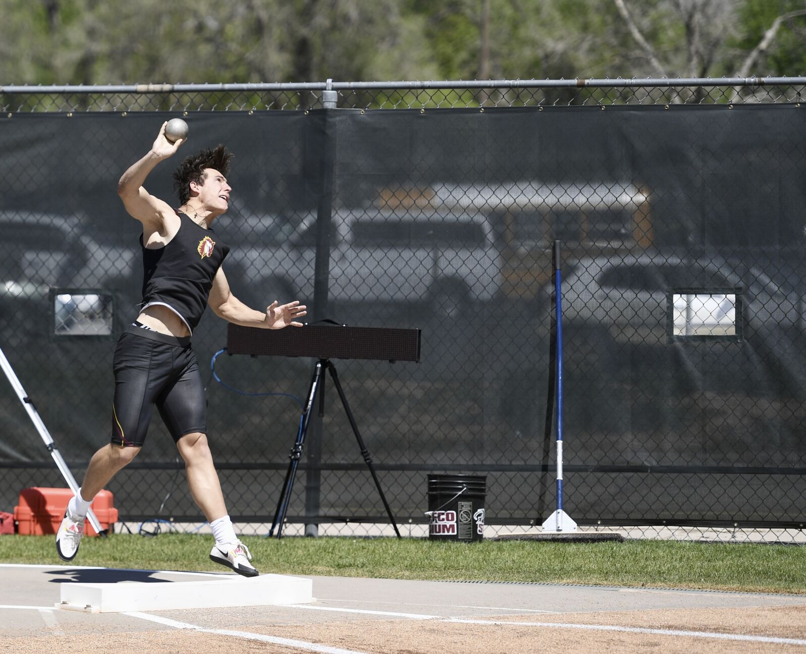 Banning Lewis' Joseph Bjegovich throws at the CHSAA state track and field championships on Thursday, May 16, 2024. (Carson Field, The Gazette) (CarsonFieldcarson.field@gazette.comhttps://secure.gravatar.com/avatar/c524ef3d384945349bed78d70eb2d2cd?d=mm&r=g)