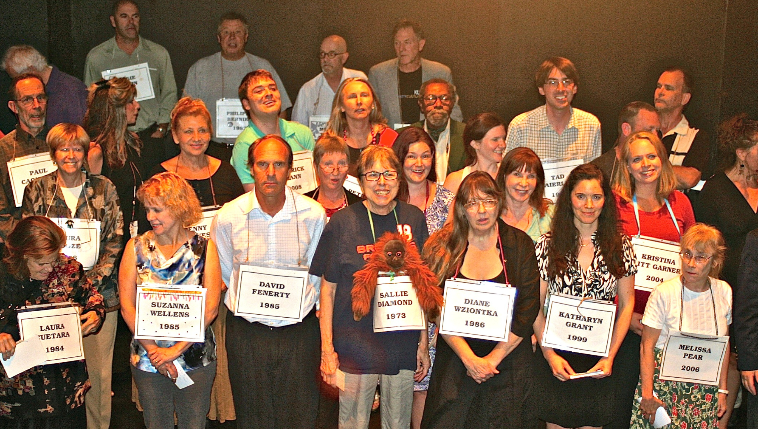 For the final production to be staged at the Germinal Stage-Denver’s longtime home in northwest Denver in 2013, co-founder Ed Baierlein re-gathered 45 of his actors for the performance, which was reviewed by 11 metro papers of the day. (JOHN MOORE, THE DENVER GAZETTE)