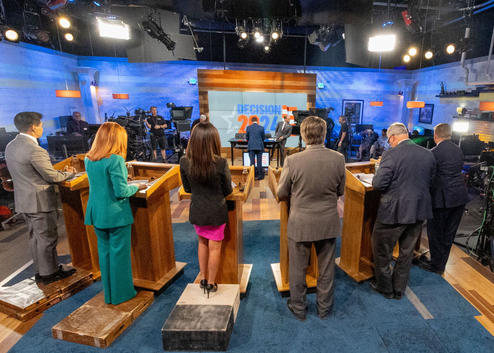 Republicans candidates running in in the 4th Congressional District participated in a debated hosted by 9News and Colorado Politics on May 30. (Tom Green, 9News)