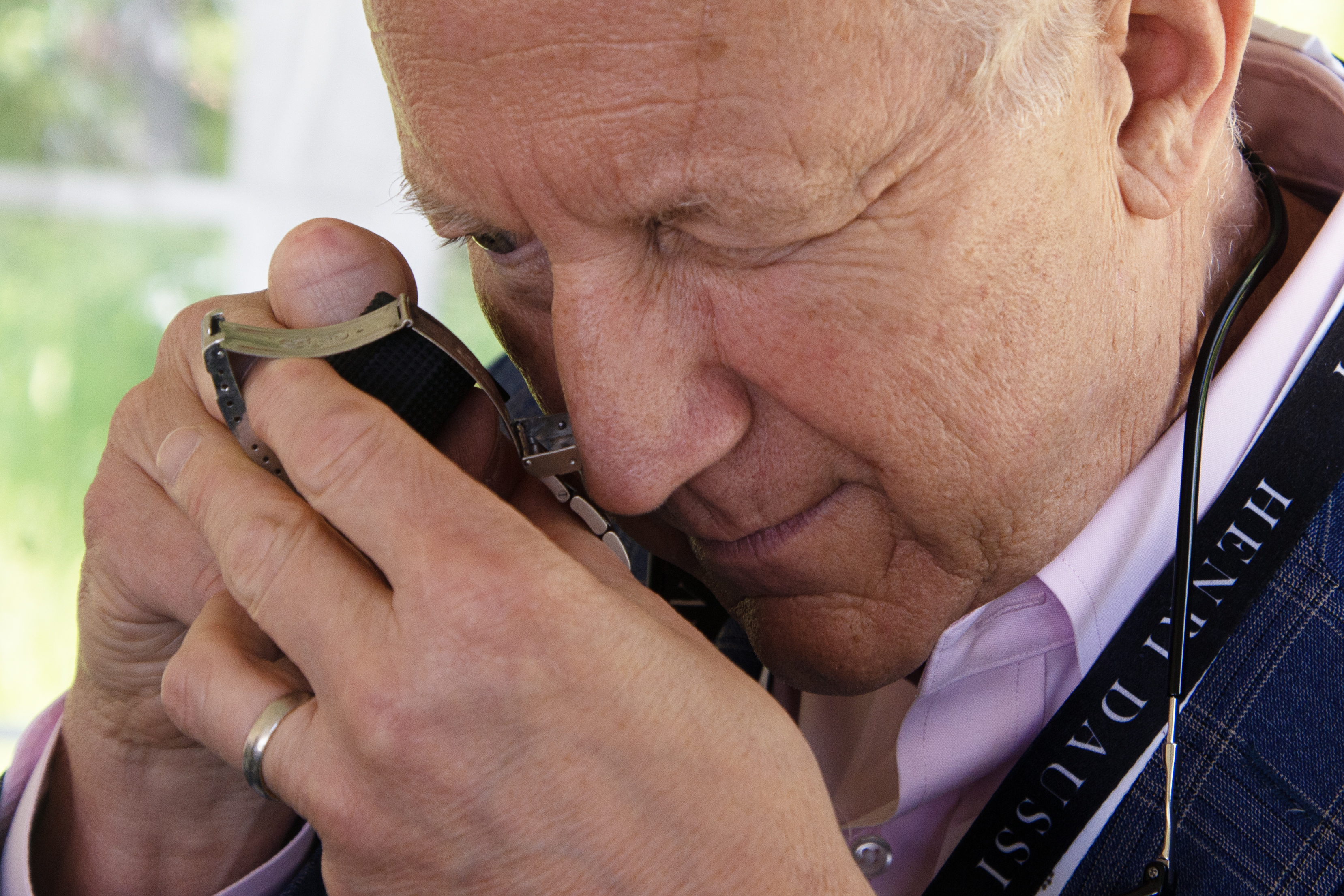 Paul Winicki, an appraiser for Antiques Roadshow, examines a guest's watch closely at the television show's stop in Littleton, Colo. on Wednesday, May 29, 2024. (TomHellauerMultimedia Producertom.hellauer@denvergazette.comhttps://denvergazette.com/content/tncms/avatars/f/9e/622/f9e6228a-3b6b-11ed-bf10-fbb71fa8e421.f54b911252c540f1d61709edc4727a39.png)