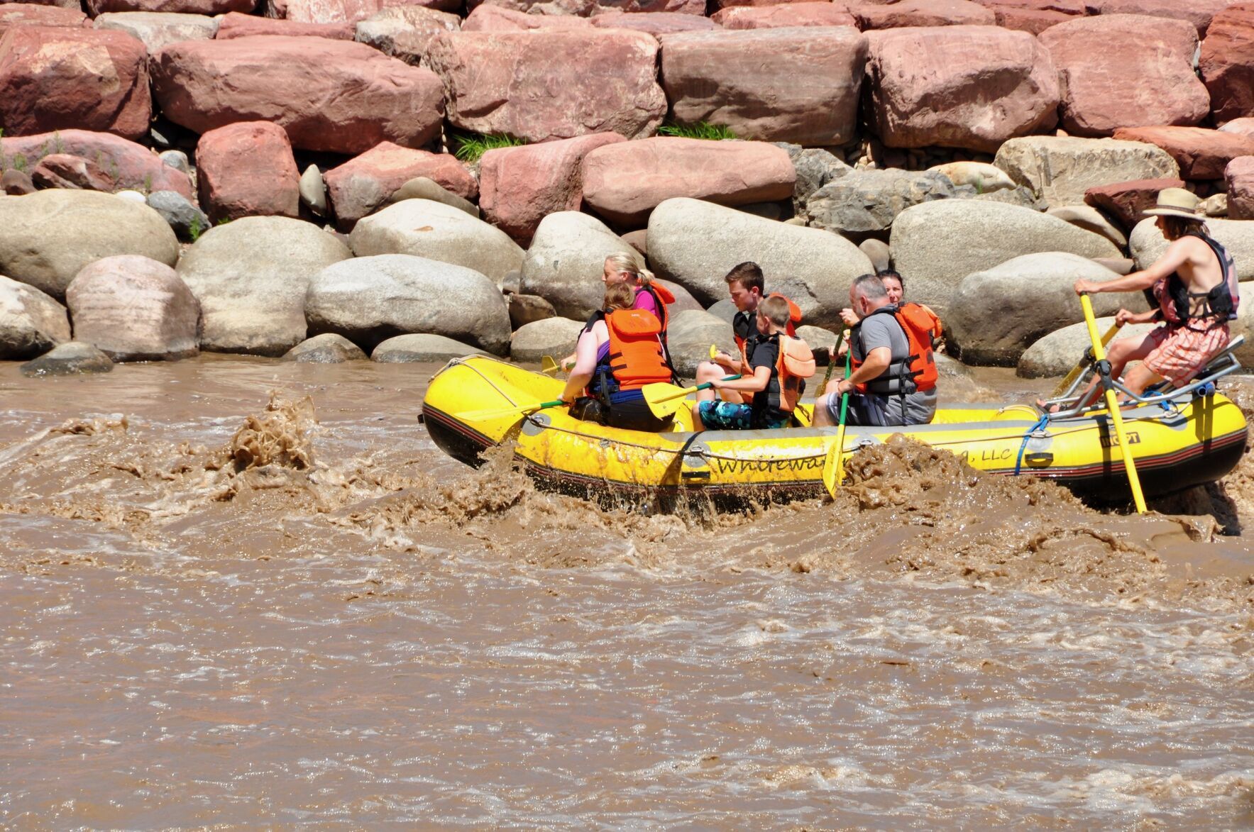 Rafters navigate rapids at Glenwood Whitewater Park on the Colorado River in Glenwood Springs on Friday, July 30, 2021. (ErnestLuningernest.luning@coloradopolitics.comhttps://secure.gravatar.com/avatar/61bb0c52154afebd2a291cd6e42b5b66?d=mm&r=g)
