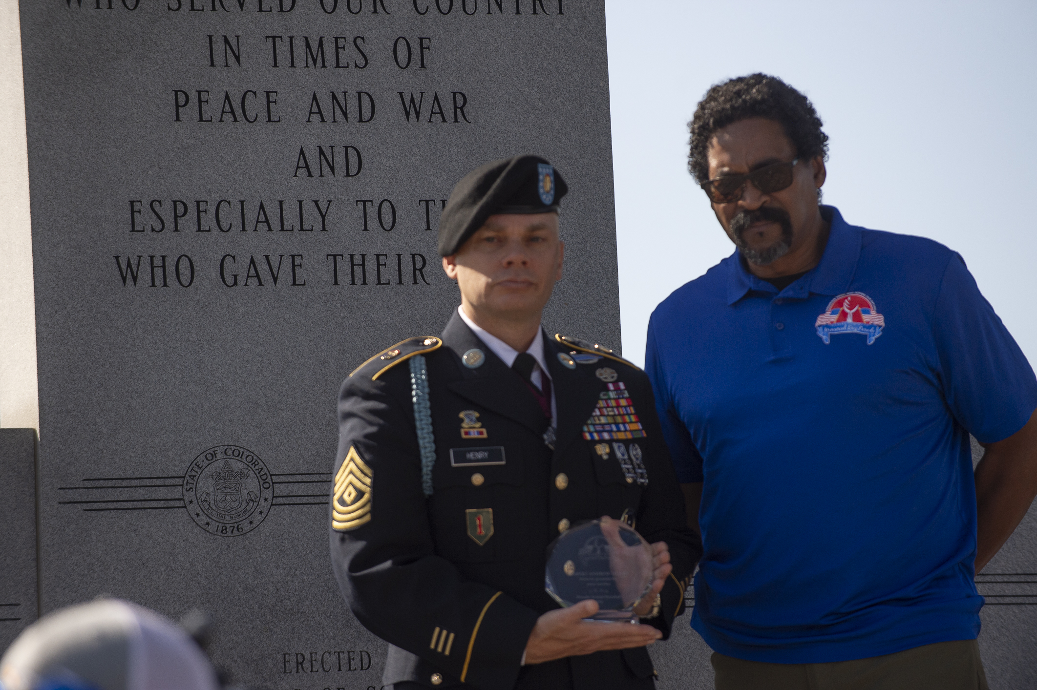 2024 Commerce City Grand Marshal 1st Sgt. Robert Andrew Henry, left is presented with a special award from Commerce City Mayor Steve Douglas on Memorial Day, Monday, May 27, 2024. (DeborahSmithGeneral Assignment Reporterdeborah.smith@denvergazette.comhttps://denvergazette.com/content/tncms/avatars/5/cb/928/5cb9281a-1916-11ef-a934-ff8eced4f17d.8e406ef28428e7c4f743743e38d7aa35.png)