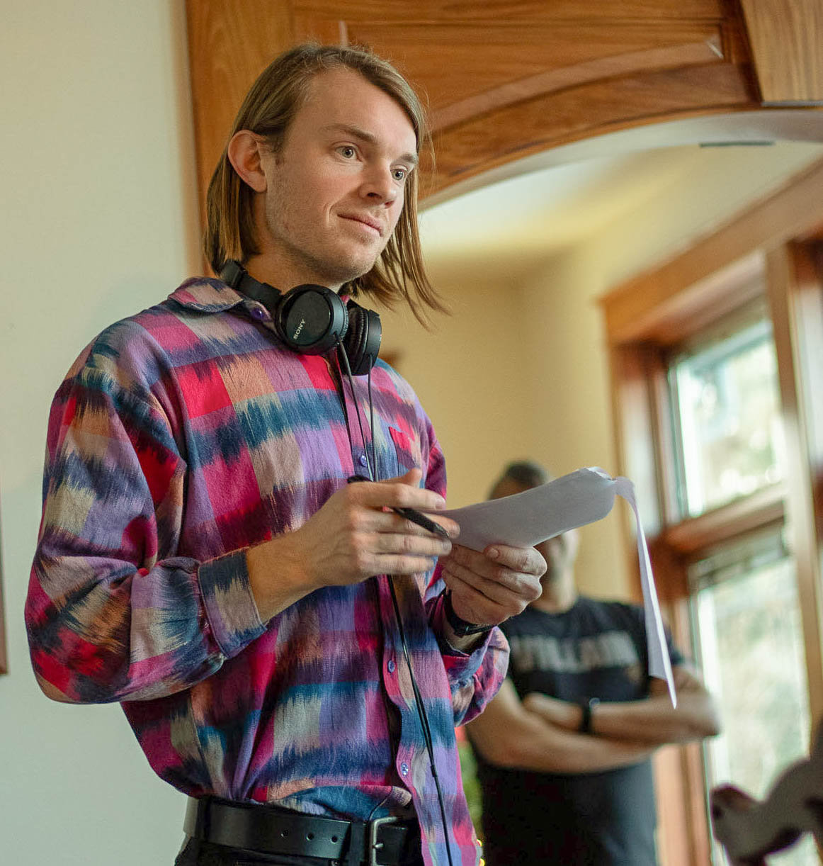 Denver-born screenwriter and director H. Nelson Tracey on the set of 