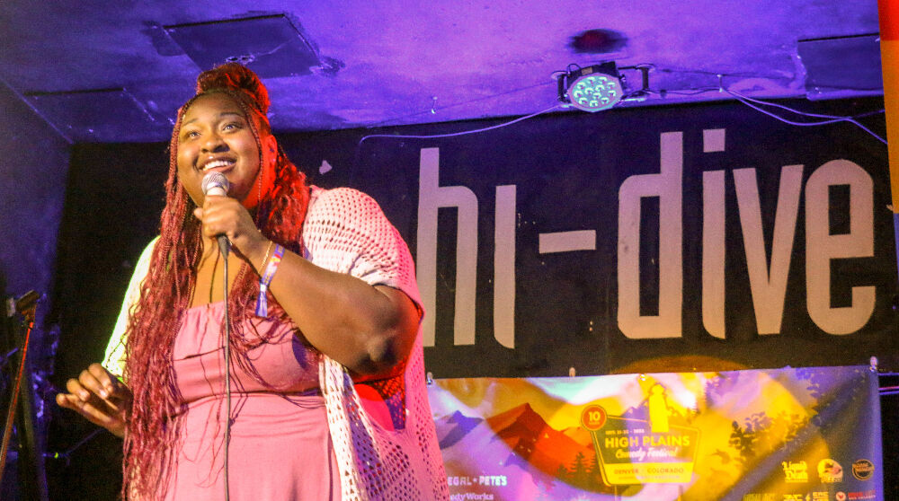Victoria Vincent, a rising star in the Chicago comedy scene, hosted the opening session of the 2023 High Plains Comedy Festival on Sept. 21 at the hi-dive in Denver. Vincent is a health-care worker from Columbus, Ohio, who is often told she should stop telling people her father is a surgeon. 'Why would I do that?' she said. 'It's my greatest accomplishment!' Tickets to the 2024 festival in September go on sale today. (John Moore, The Denver Gazette)