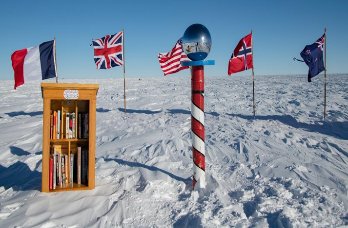 A Little Free Library in the South Pole, installed by Russ Schnell. (Courtesy photo, Russ Schnell)