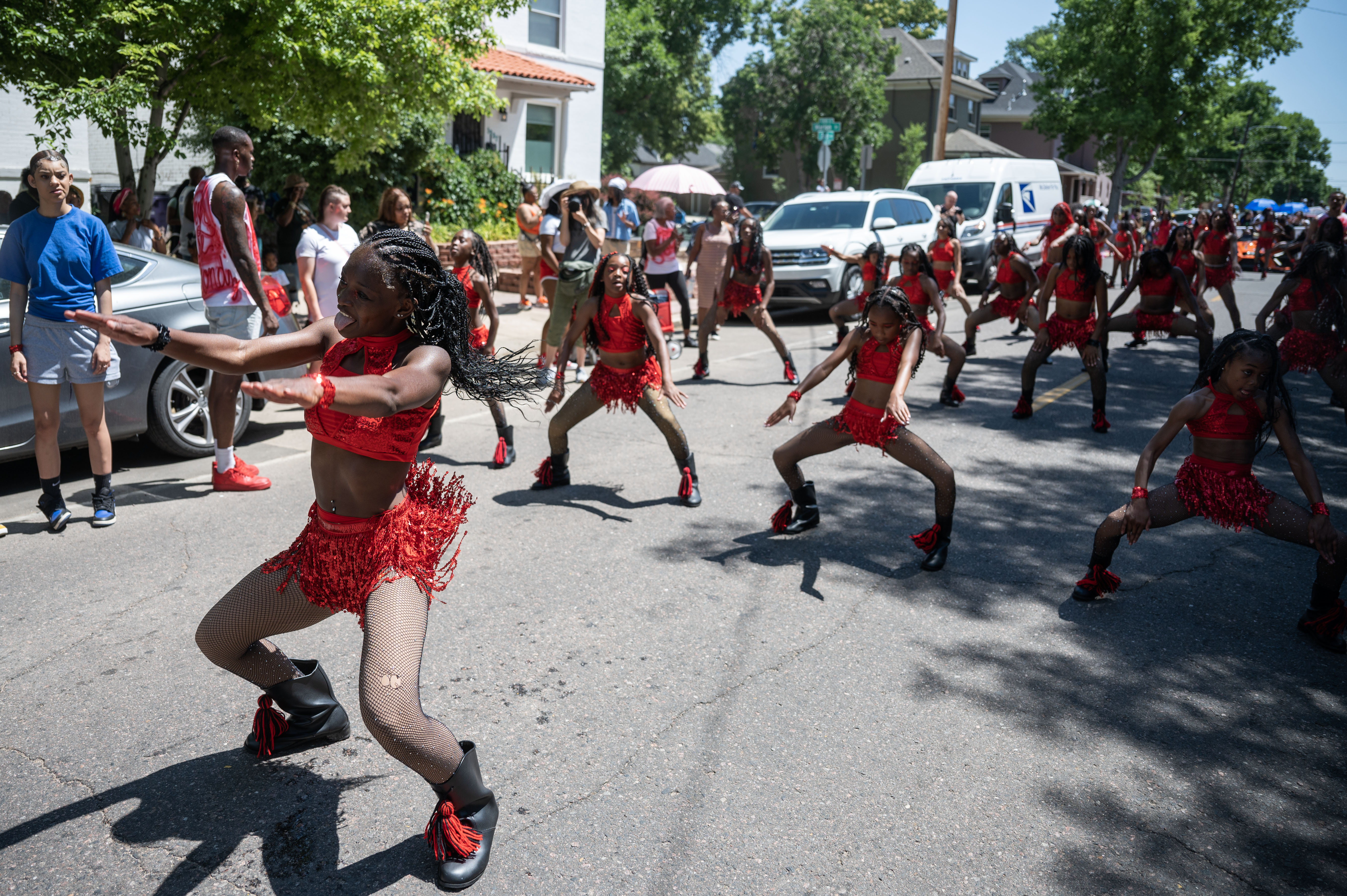 Scenes from the Juneteenth parade along 26th street in the five points neighborhood in Denver on Saturday, June 15, 2024. (Stephen Swofford, Denver Gazette) (Stephen Swofford The Gazette)