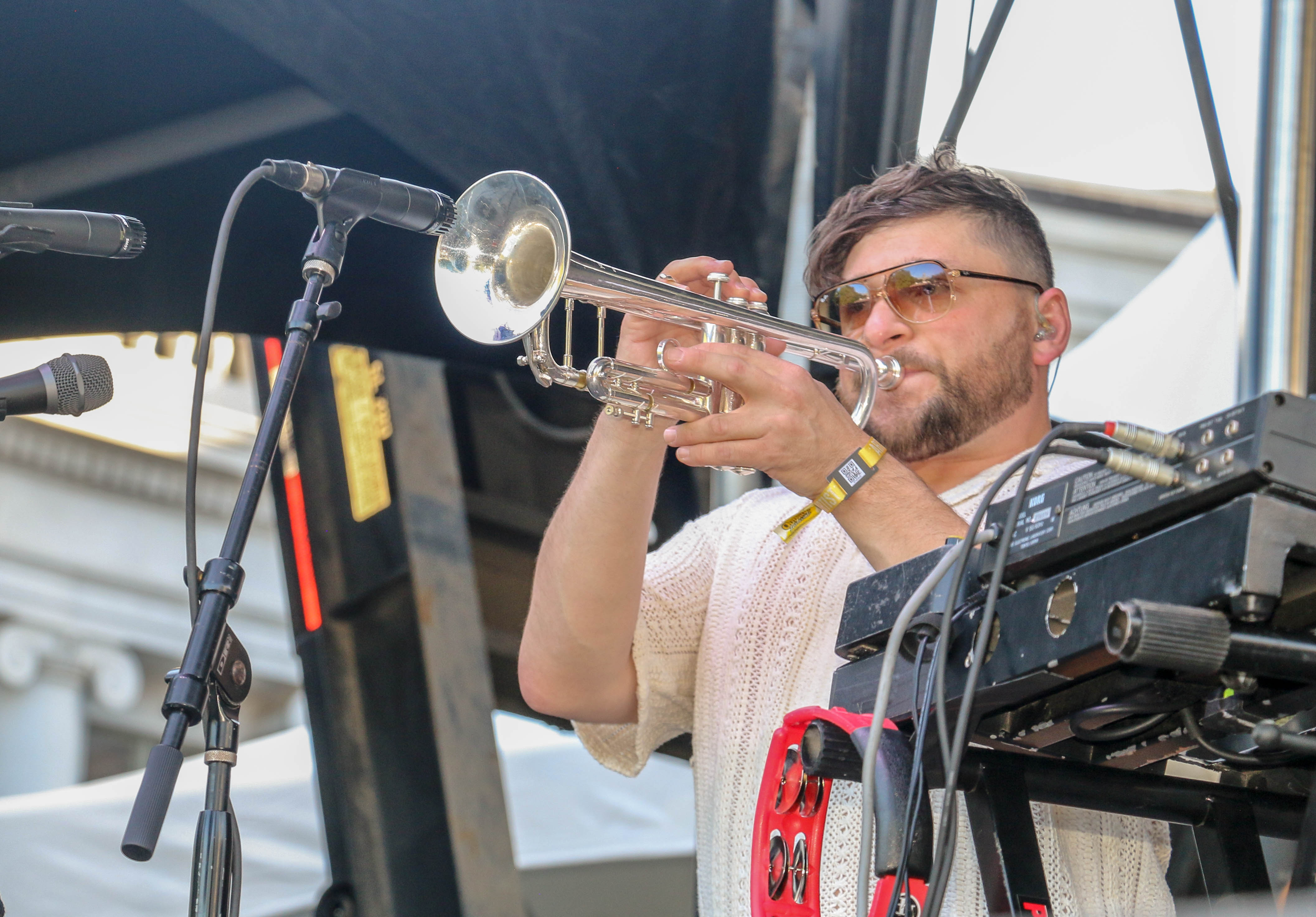Lettuce performs in Civic Center Park for the inaugural Outside Festival on Saturday, June 1, 2024. (John Moore)