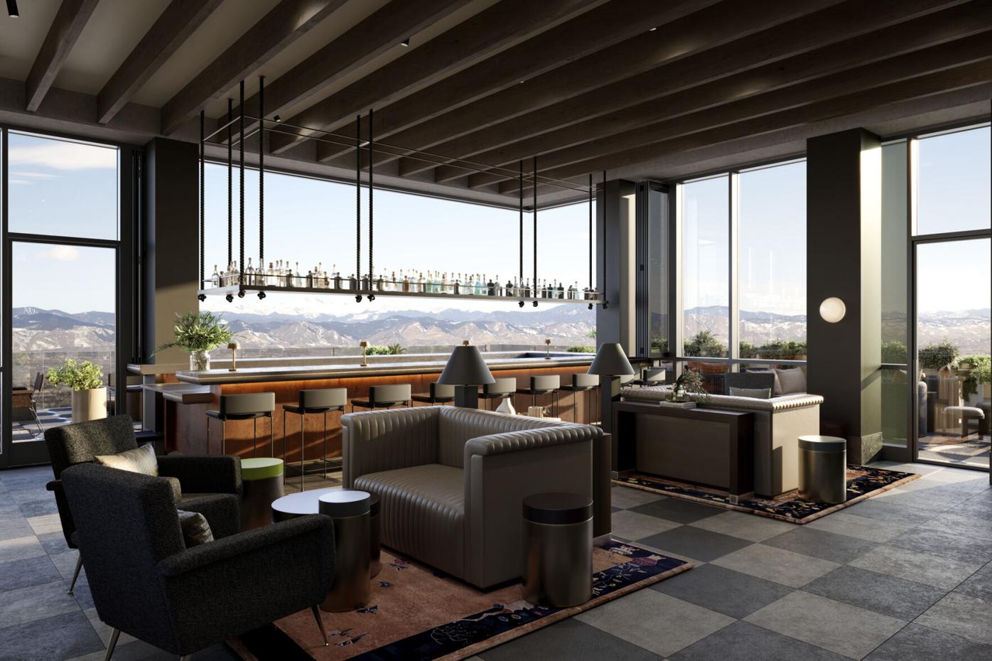 Belleview Station hotel rooftoop bar
