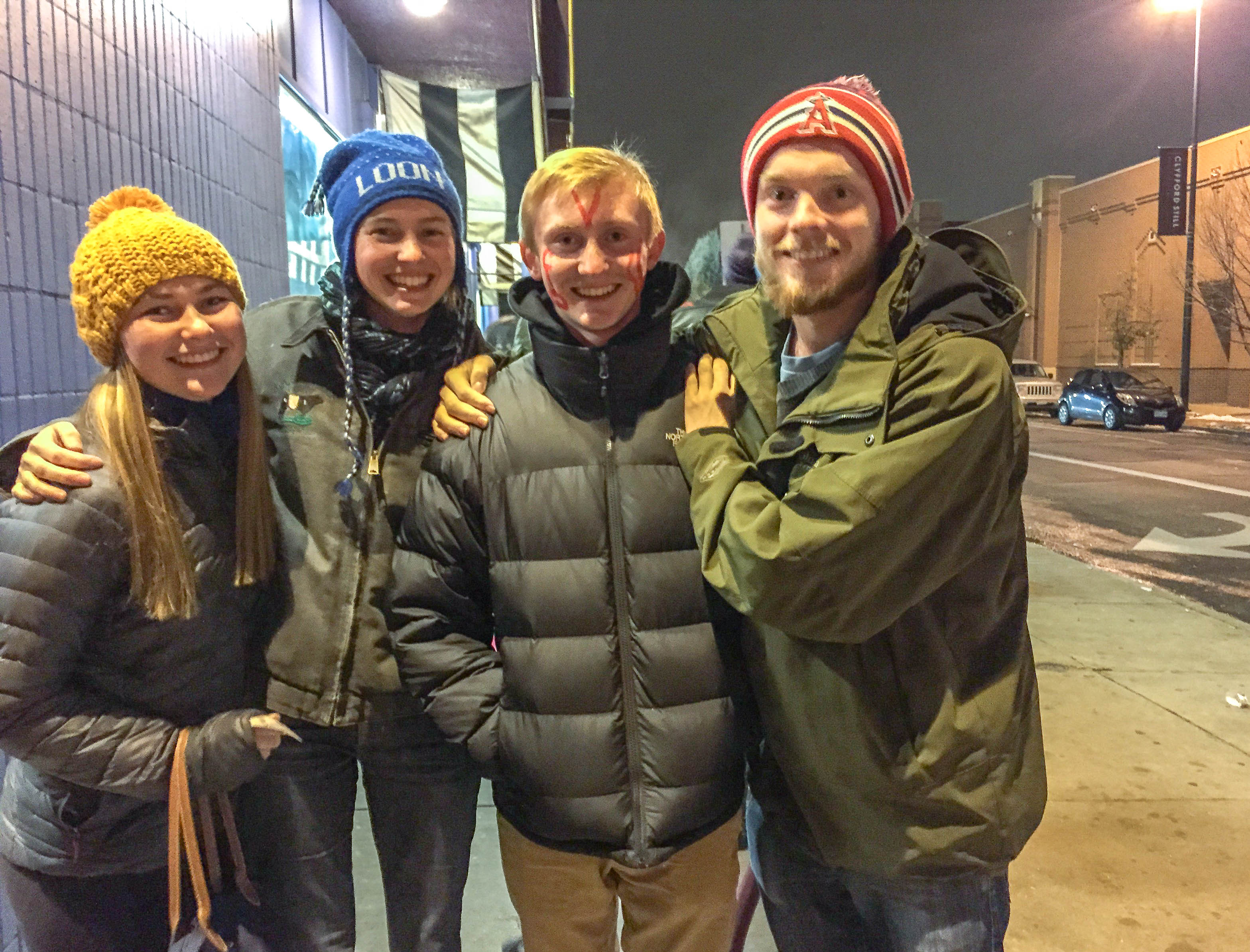 Denver-born H. Nelson Tracey, right, with his siblings at a midnight screening of 