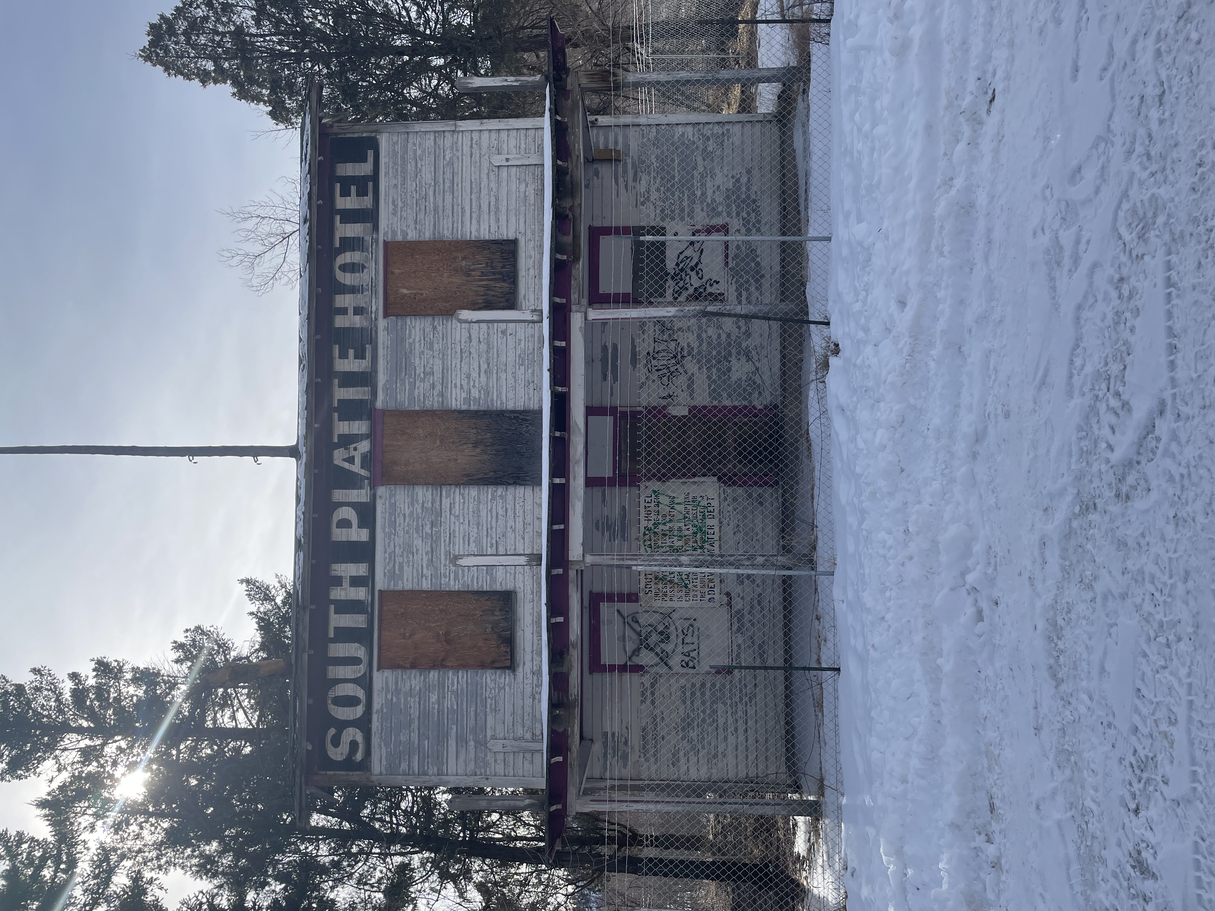 Once a driver of early Jefferson County tourism, the South Platte Hotel stands silent as preservationists and Denver Water, the hotel's owner, ponder the fate of the 111-year-old structure. (Courtesy photo, Colorado Preservation, Inc.)