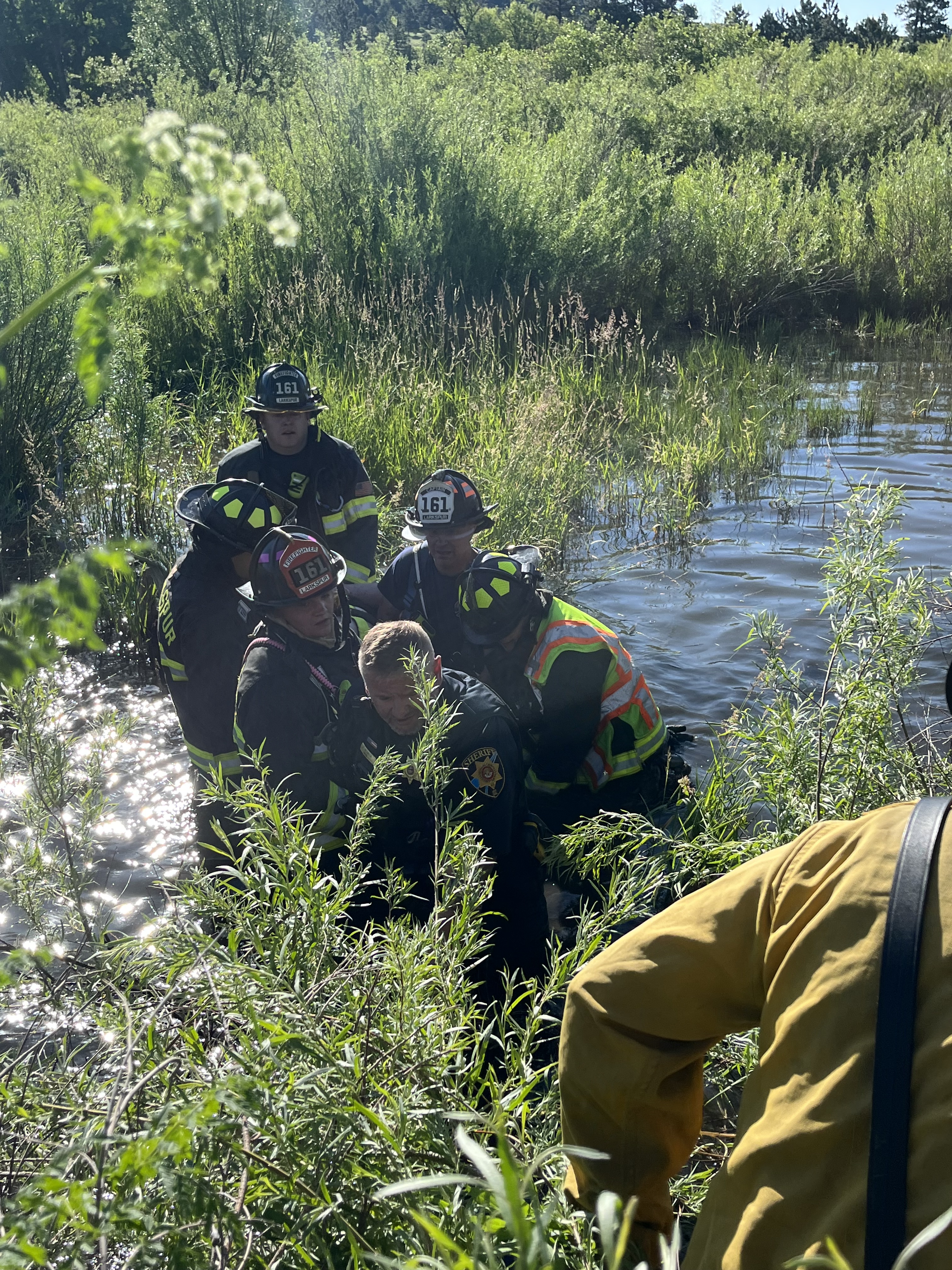 Pilots, passing motorist help with Larkspur plane crash