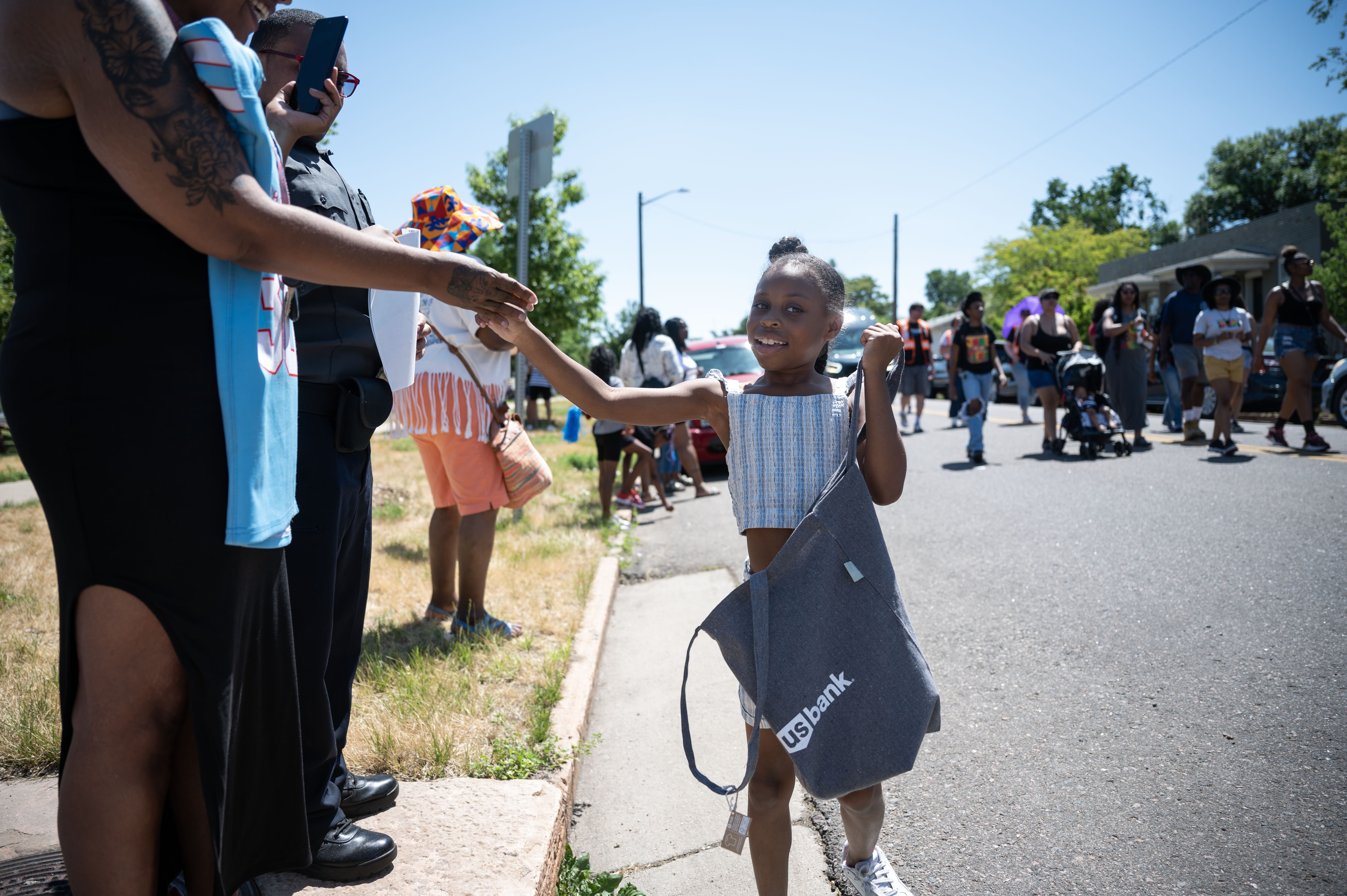 Scenes from the Juneteenth parade along 26th street in the five points neighborhood in Denver on Saturday, June 15, 2024. (Stephen Swofford, Denver Gazette) (Stephen Swofford The Gazette)
