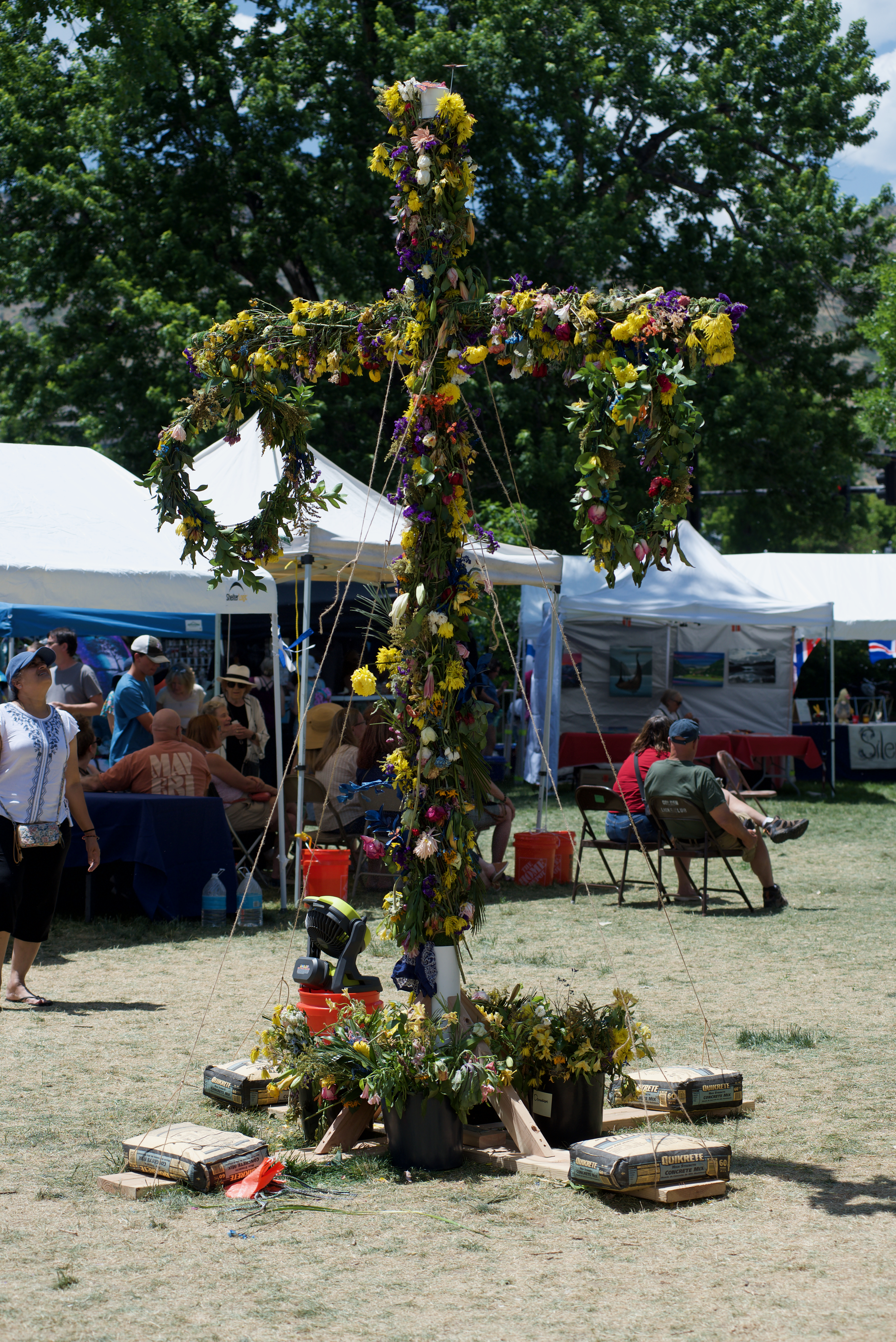 A maypole at the Golden Midsummer Scandinavian Festival on June 16, 2024. (Alex Edwards/The Denver Gazette) (AlexanderEdwardsBusiness Reporteralex.edwards@gazette.comhttps://secure.gravatar.com/avatar/dbaa50cc8a9183e280c297e3afa72ace?d=mm&r=g)