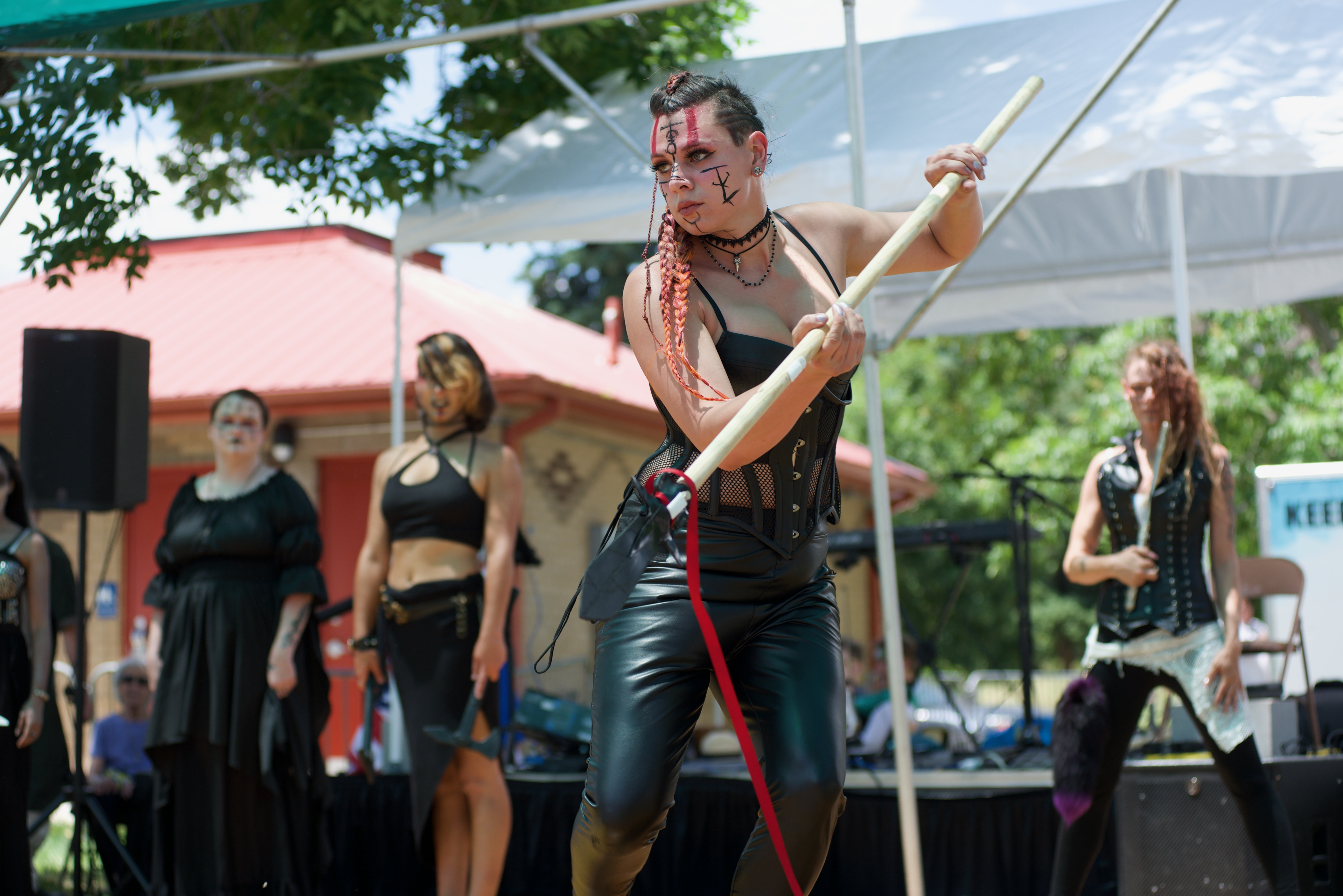 A member of the Valkyrie Dance Collective performs during the Golden Midsummer Scandinavian Festival on June 16, 2024. (Alex Edwards/The Denver Gazette) (AlexanderEdwardsBusiness Reporteralex.edwards@gazette.comhttps://secure.gravatar.com/avatar/dbaa50cc8a9183e280c297e3afa72ace?d=mm&r=g)